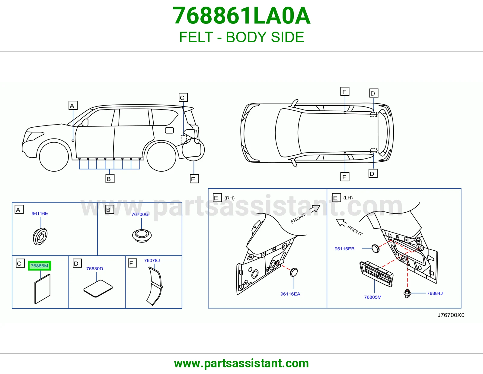 لباد جانب بودي 768861LA0A