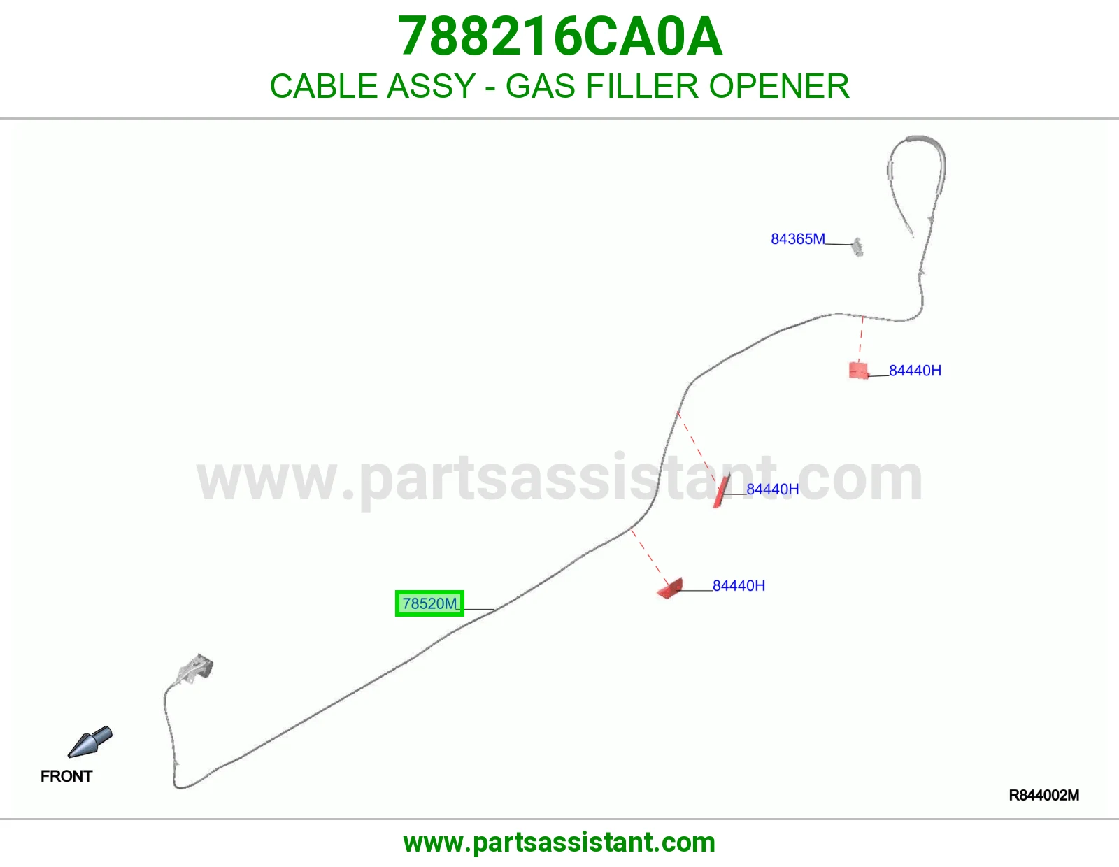 سلك فتاحة غطاء تانكي كامل 788216CA0A