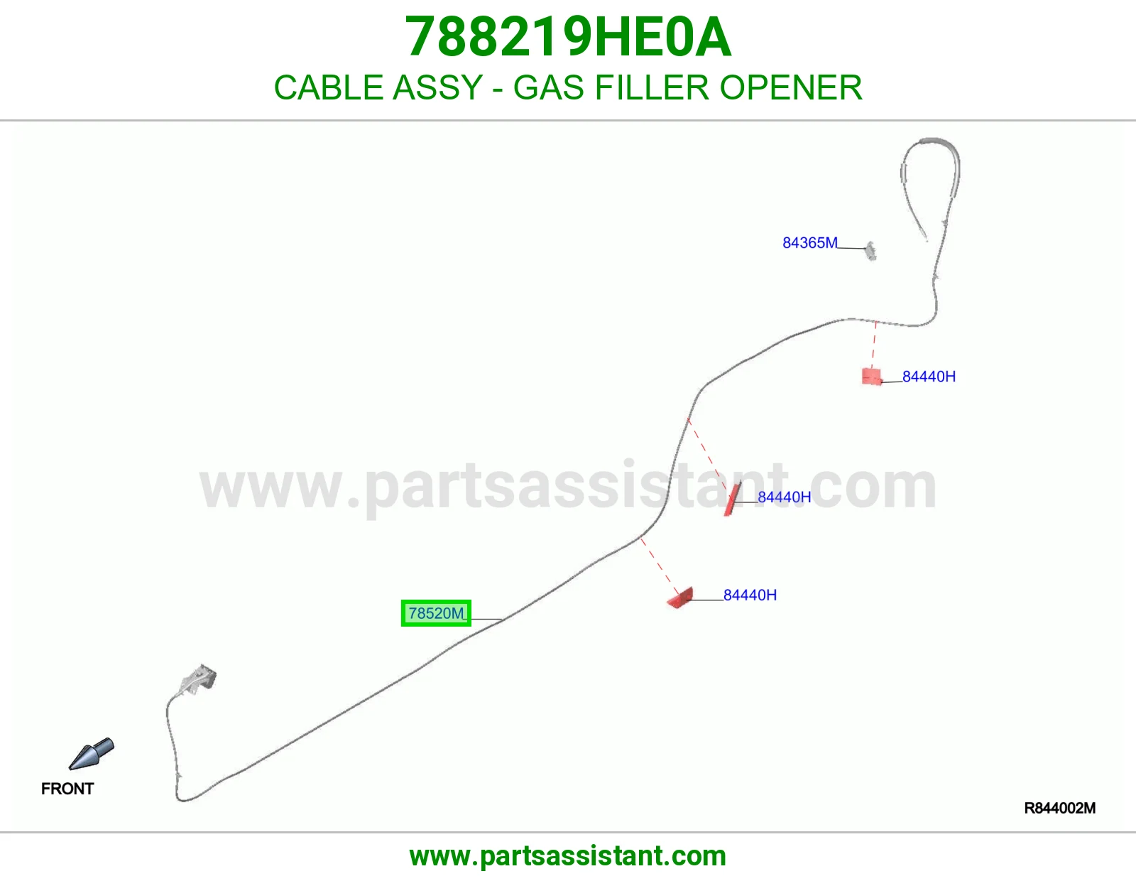 سلك فتاحة غطاء تانكي كامل 788219HE0A
