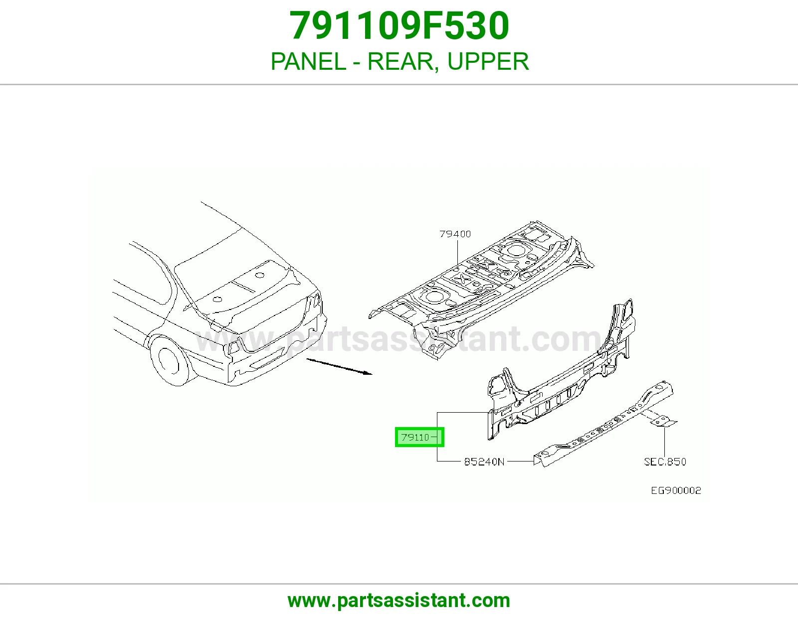 صاجة خلفي فوق 791109F530