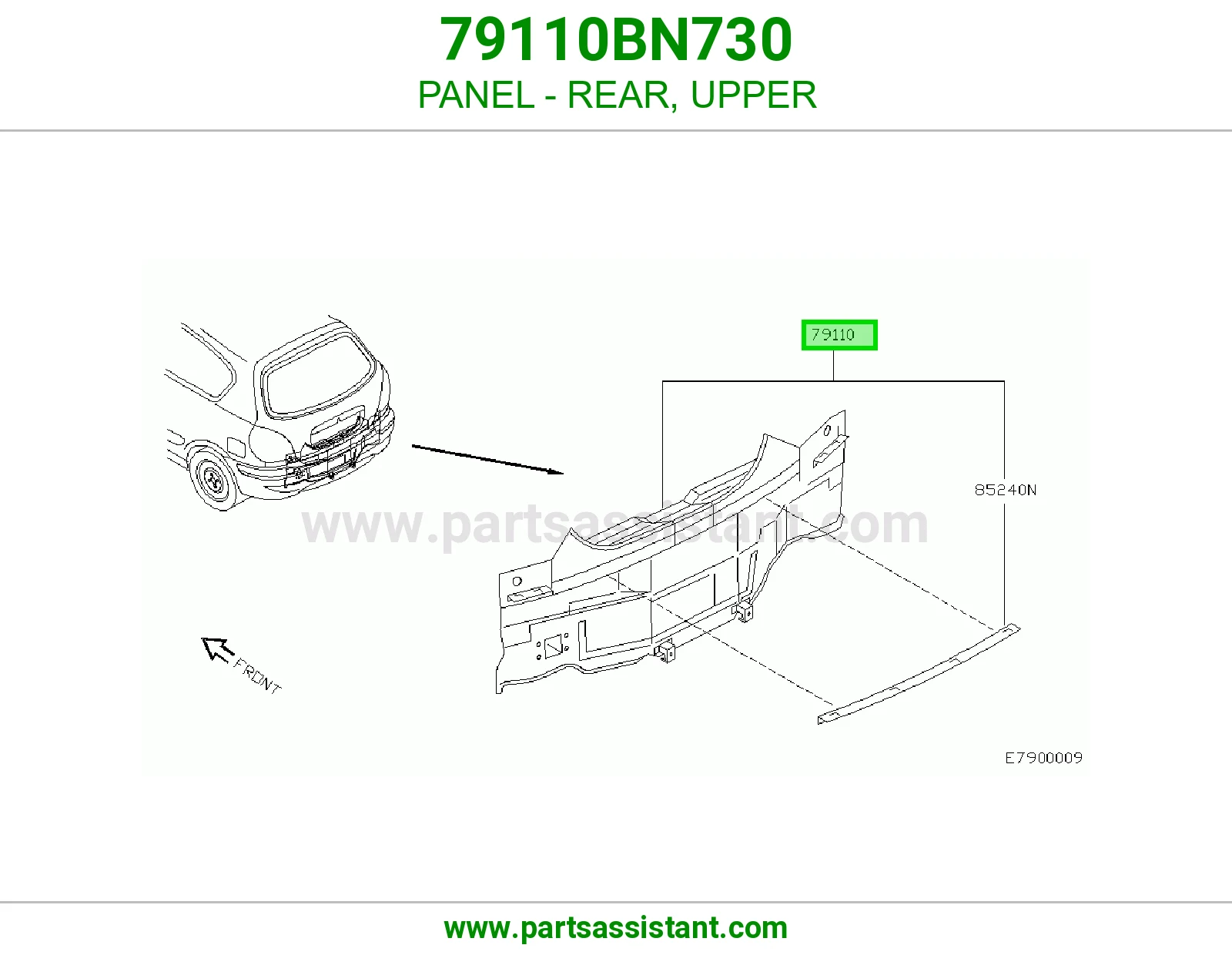 صاجة خلفي فوق 79110BN730