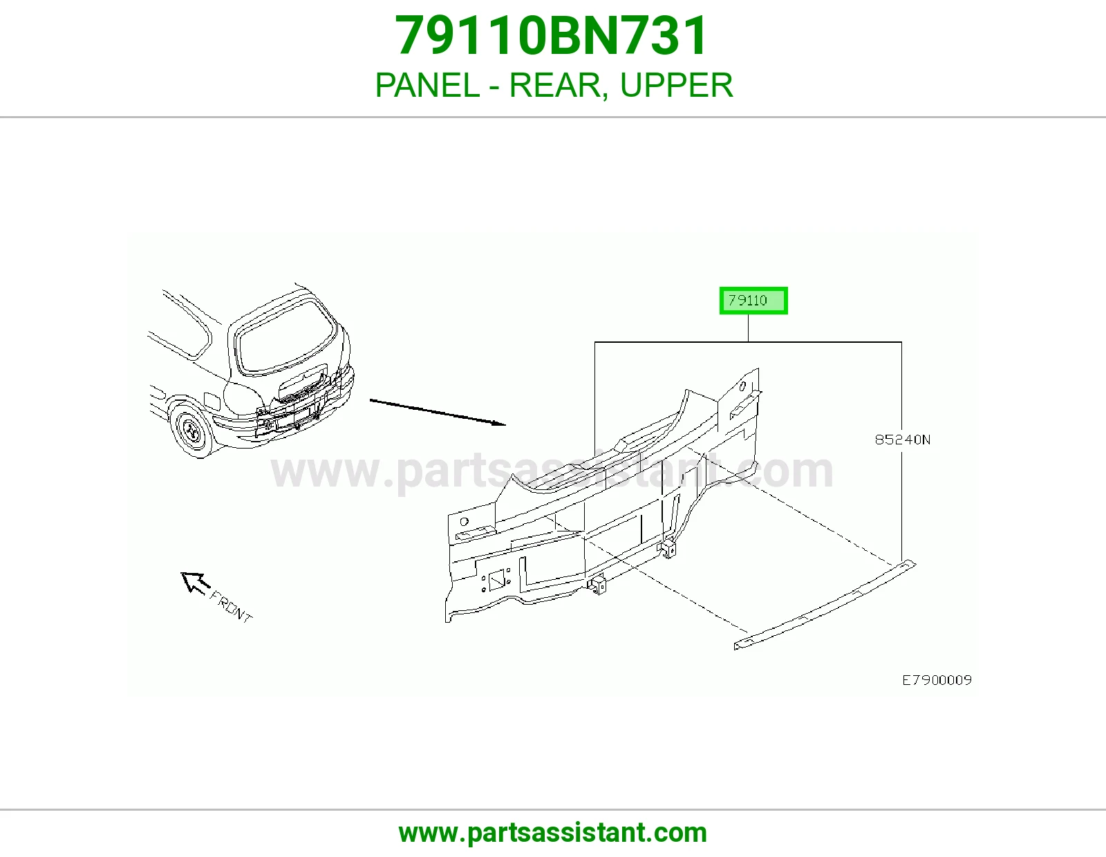 صاجة خلفي فوق 79110BN731