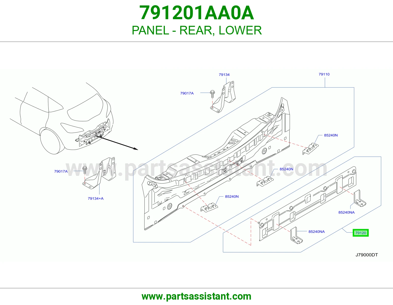 صاجة خلفي تحت 791201AA0A