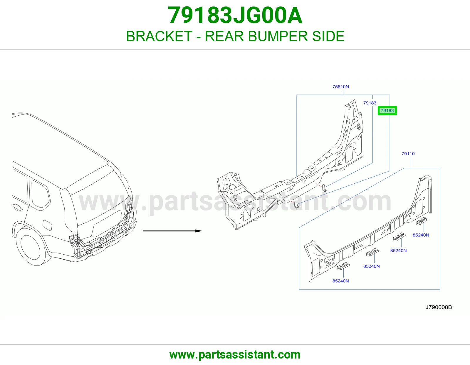 قاعدة جنب صدام خلفي 79183JG00A