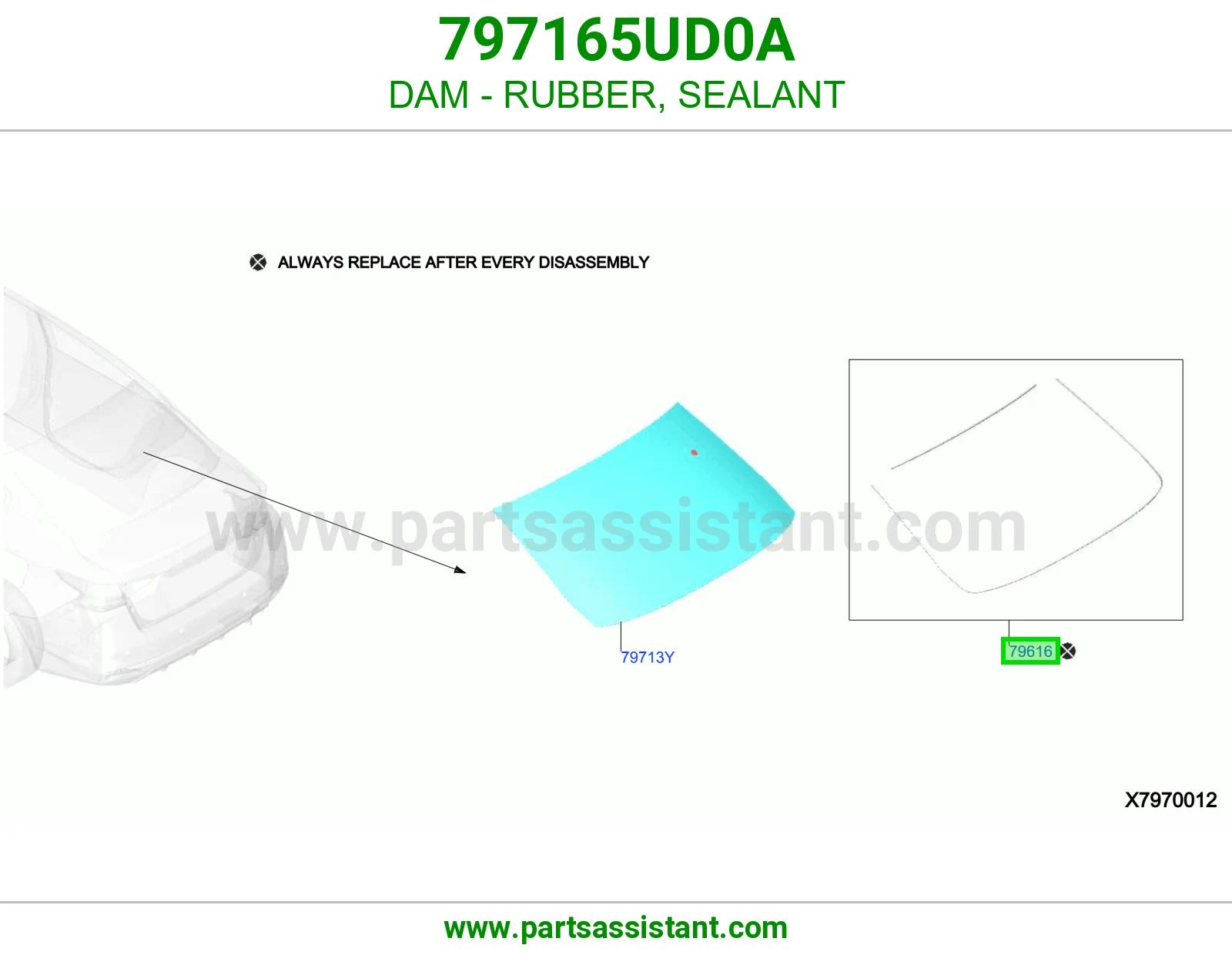حاجز ربل سيليكون 797165UD0A
