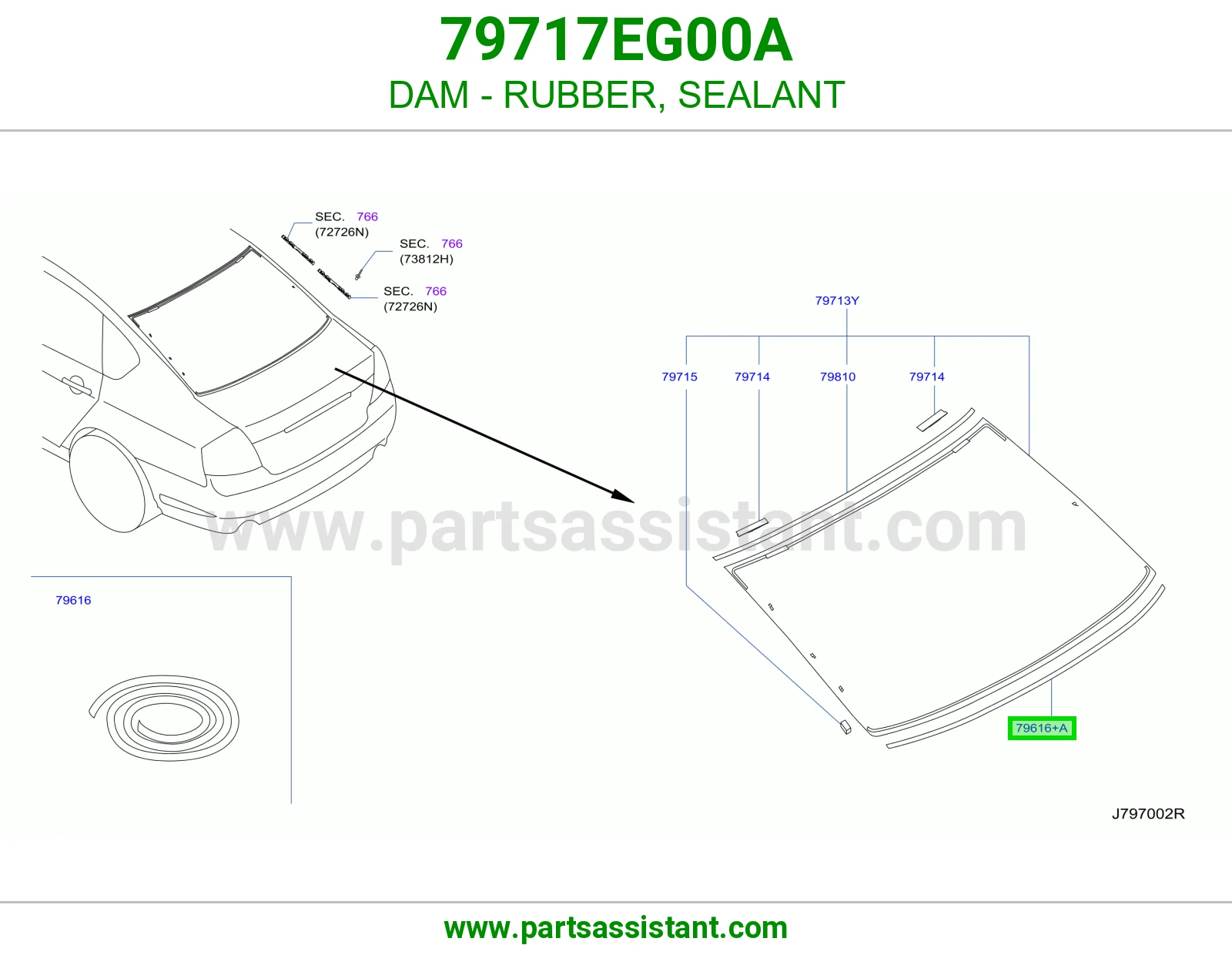 حاجز ربل سيليكون 79717EG00A