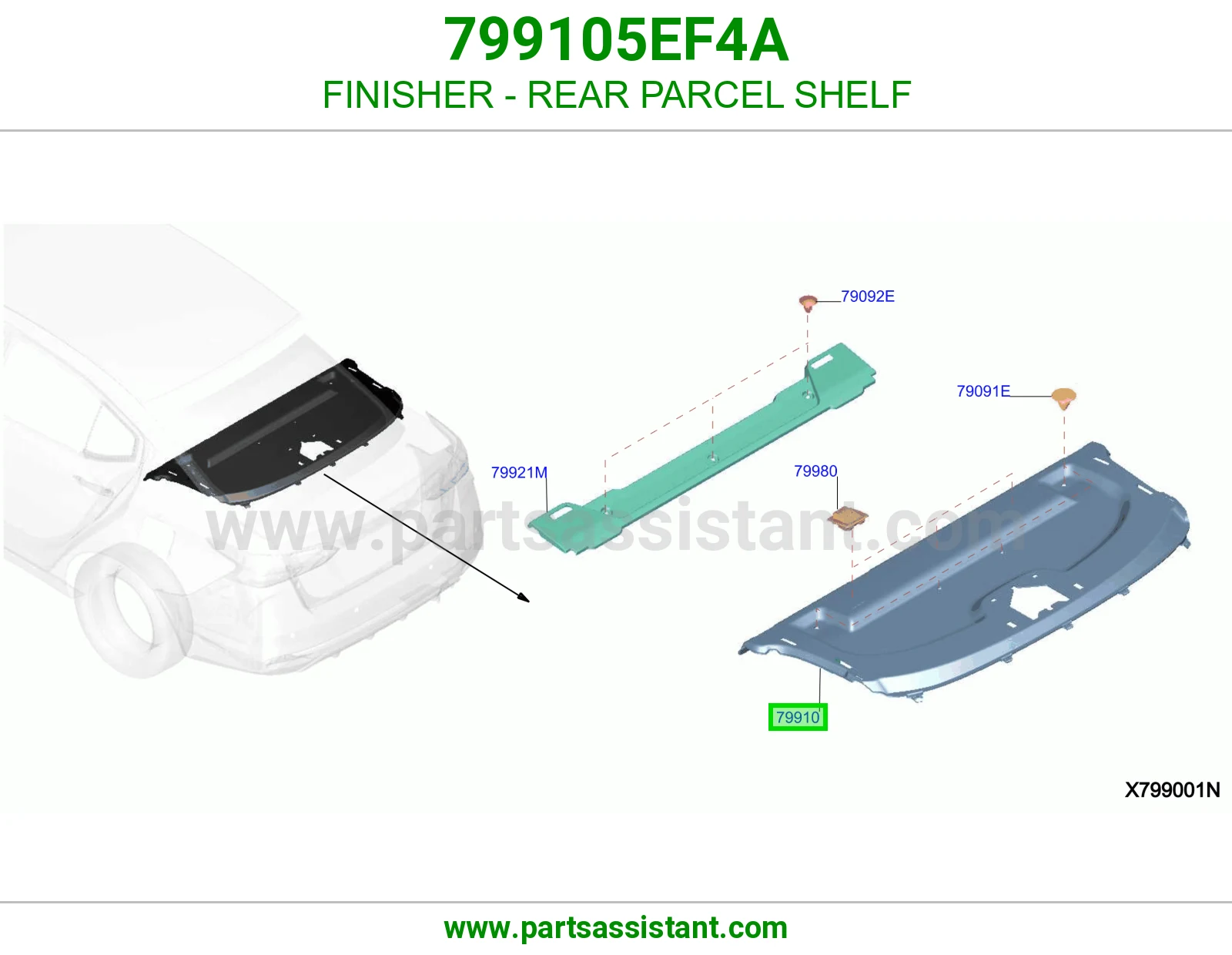 تلبيسة رف خلفي 799105EF4A