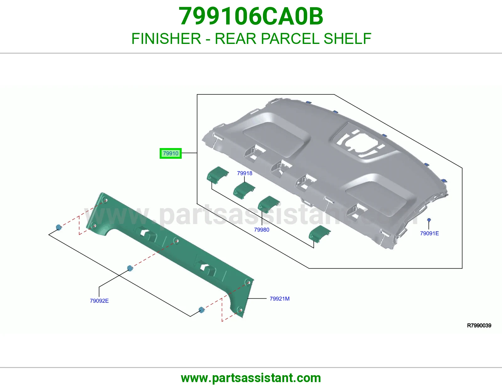 تلبيسة رف خلفي 799106CA0B