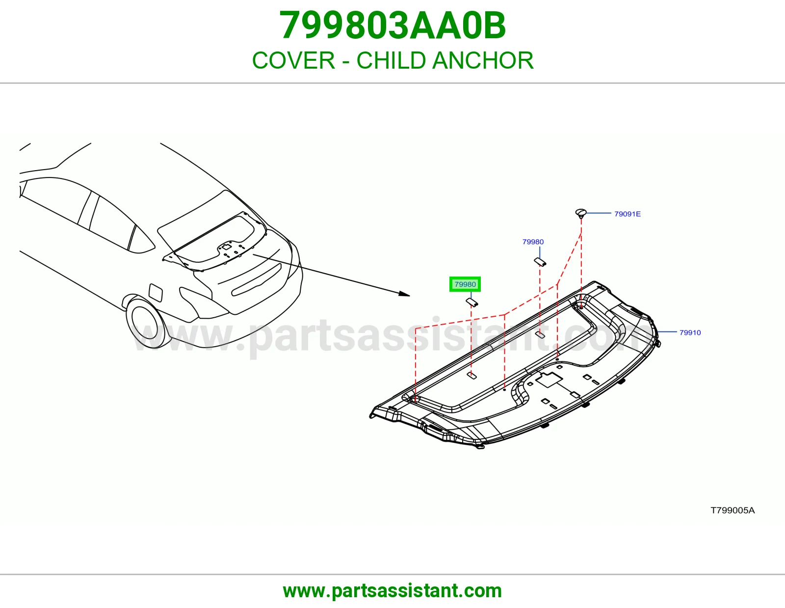 غطاء قاعدة كرسي أطفال 799803AA0B