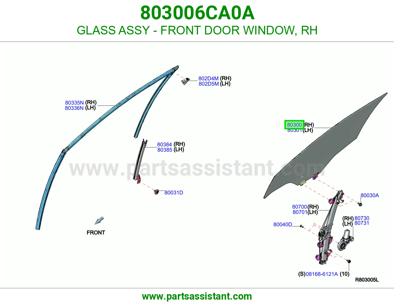 قزاز باب امامي يمين 803006CA0A