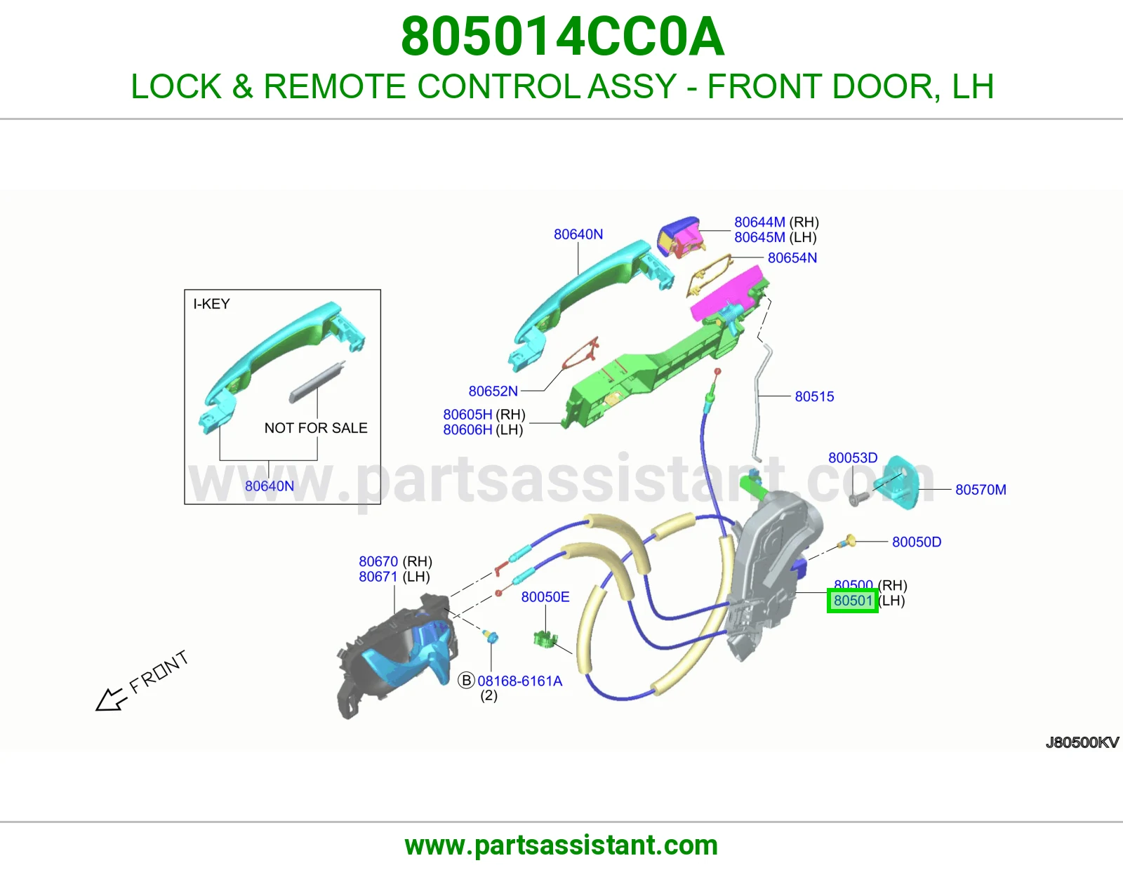 قفل باب امامي يسار 805014CC0A