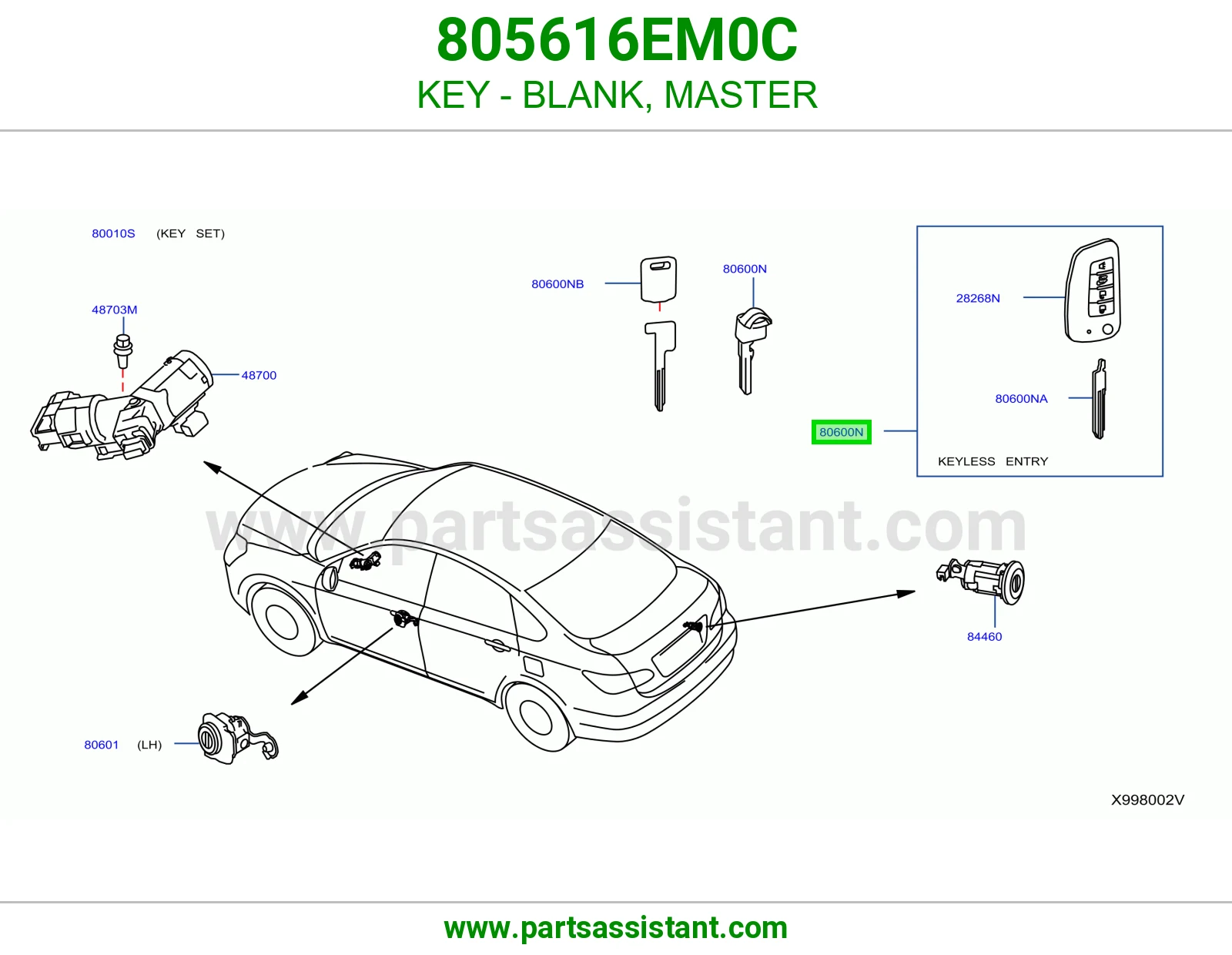 مفتاح سويتش و باب 805616EM0C