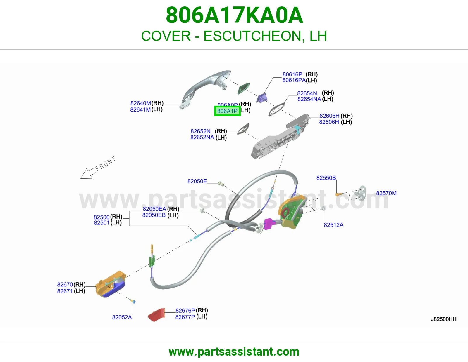 غطاء ديكور يسار 806A17KA0A