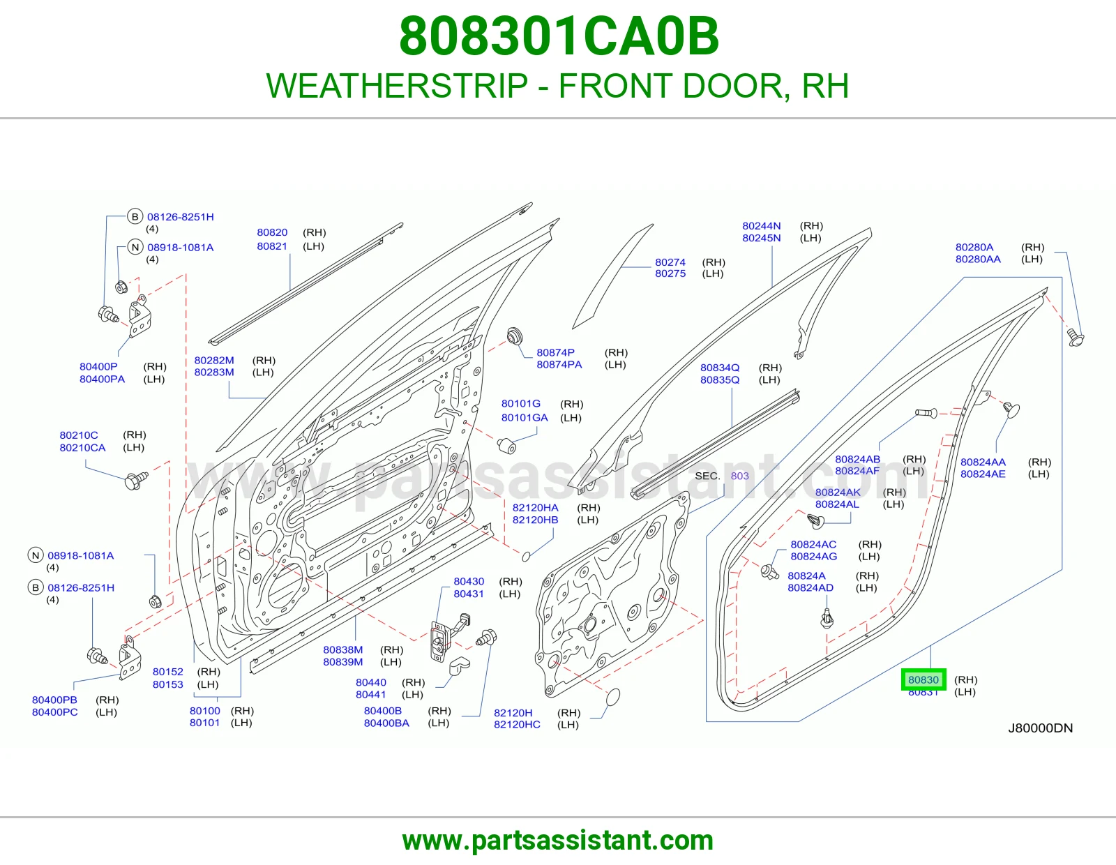 ربل باب أمامي يمين 808301CA0B