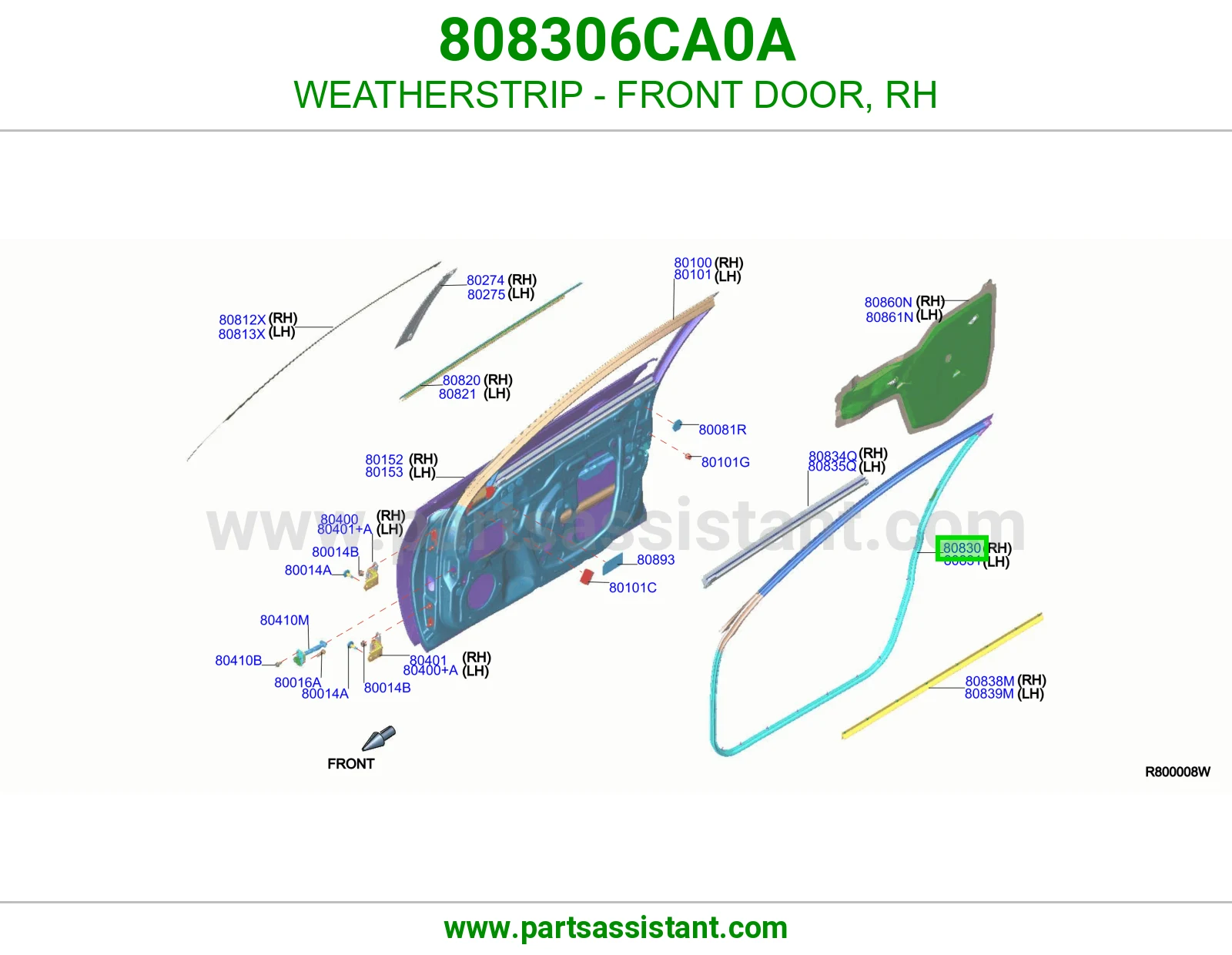ربل باب أمامي يمين 808306CA0A