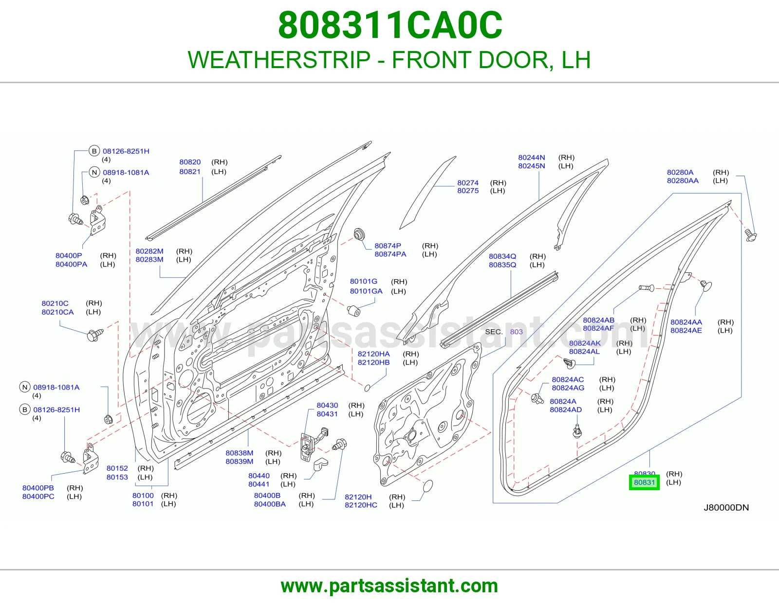 ربل باب أمامي يسار 808311CA0C