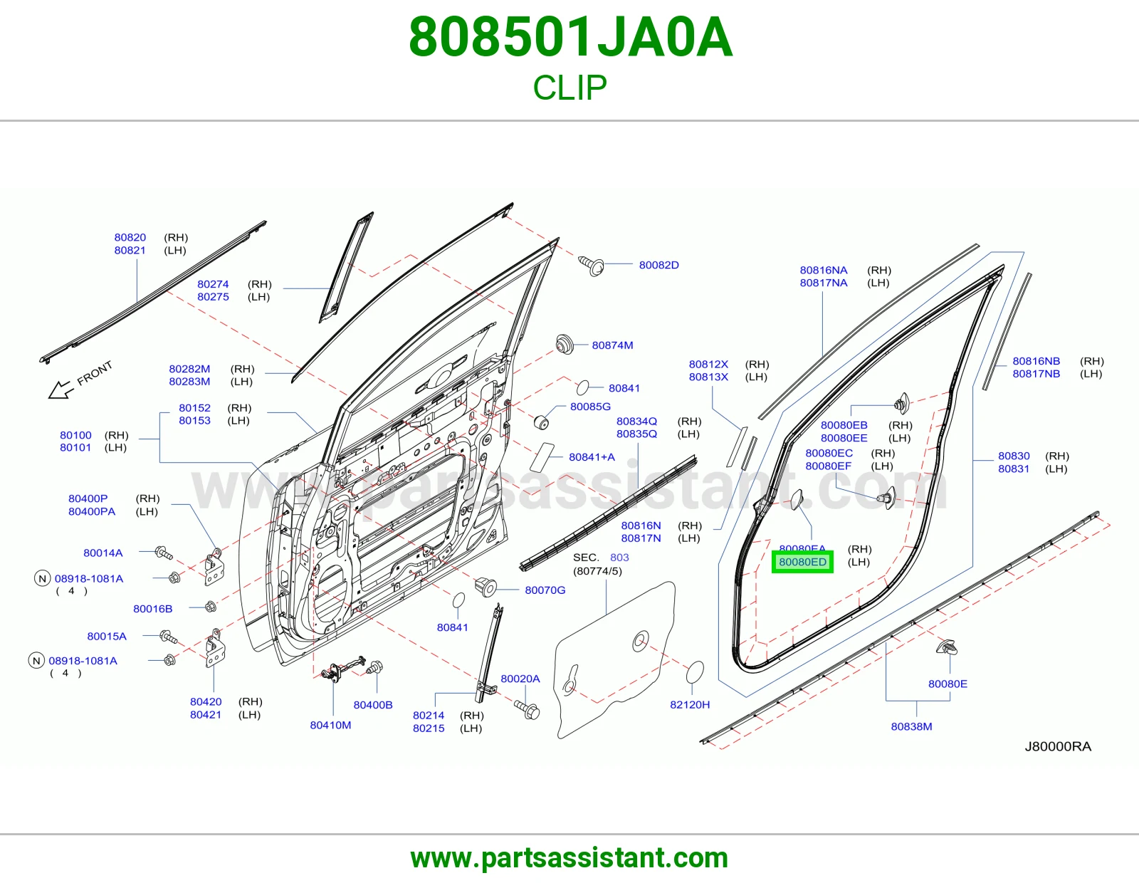 كلبس 808501JA0A