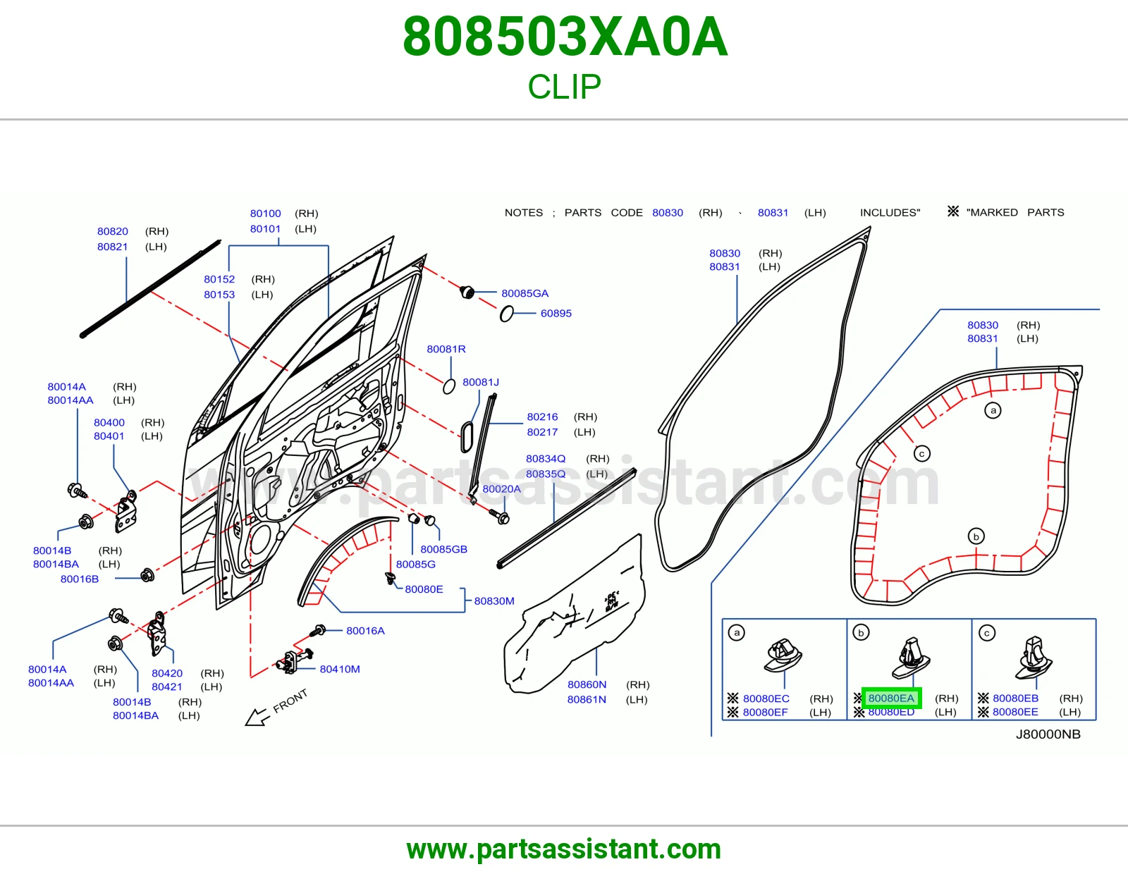 كلبس 808503XA0A