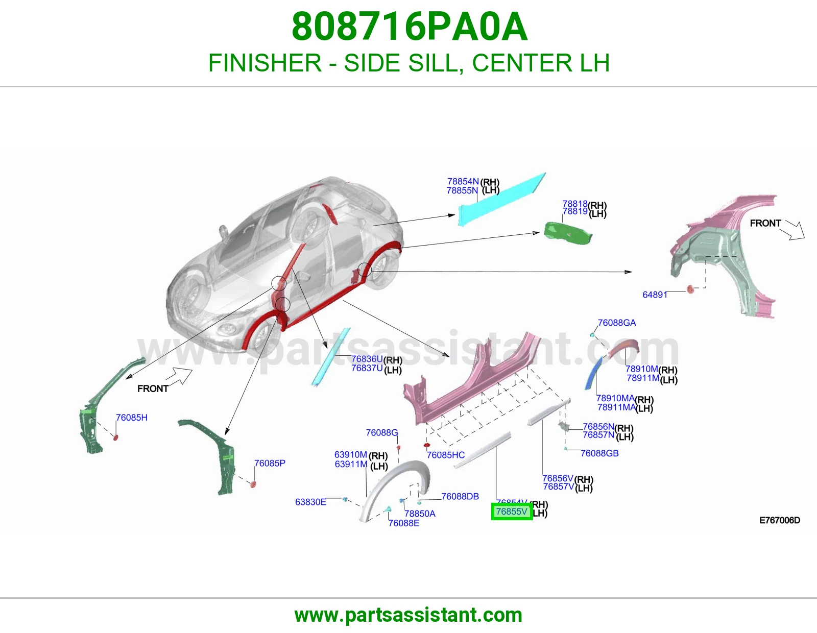 تلبيسة سمكة وسط يسار 808716PA0A