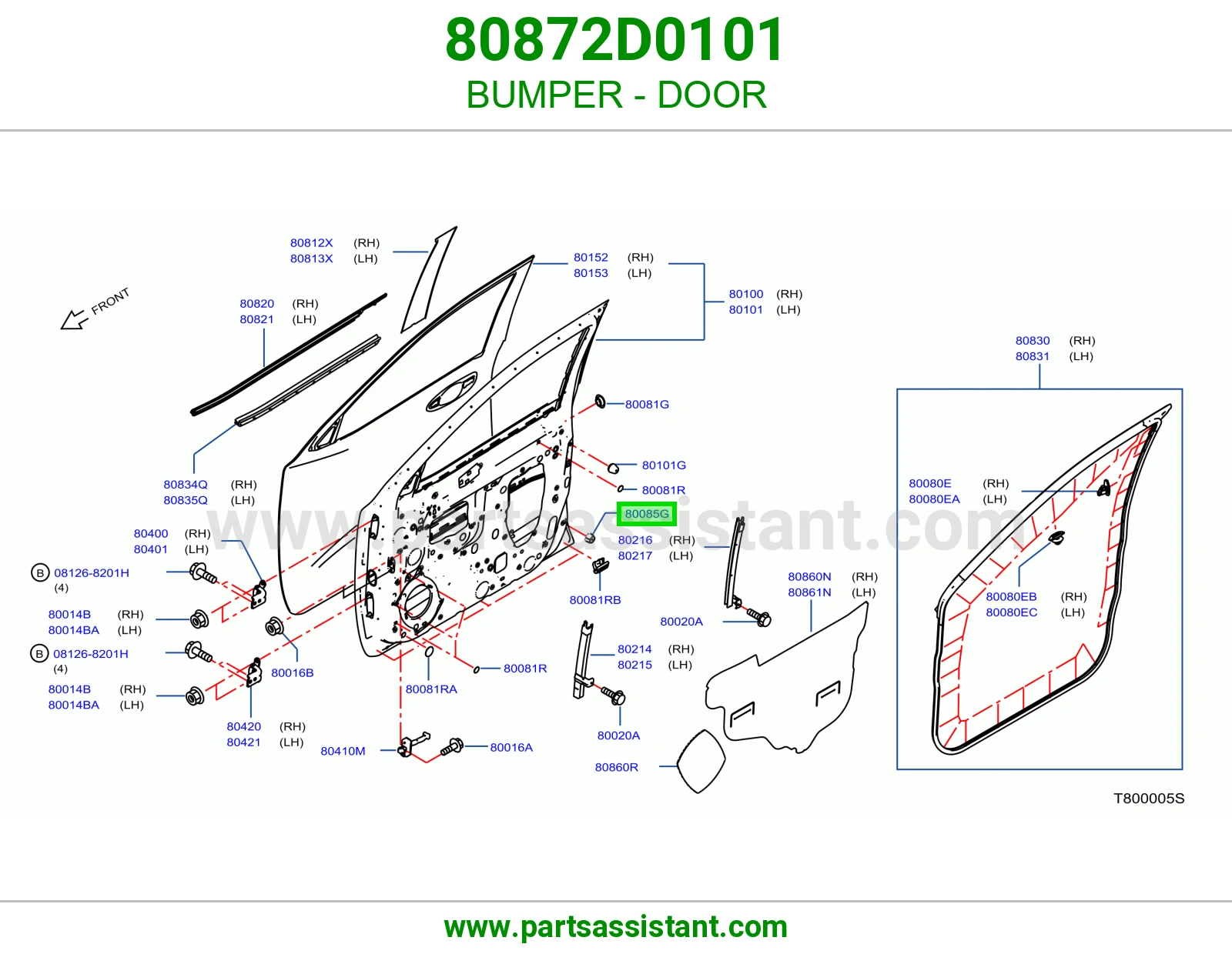 صدادة ربل باب 80872D0101