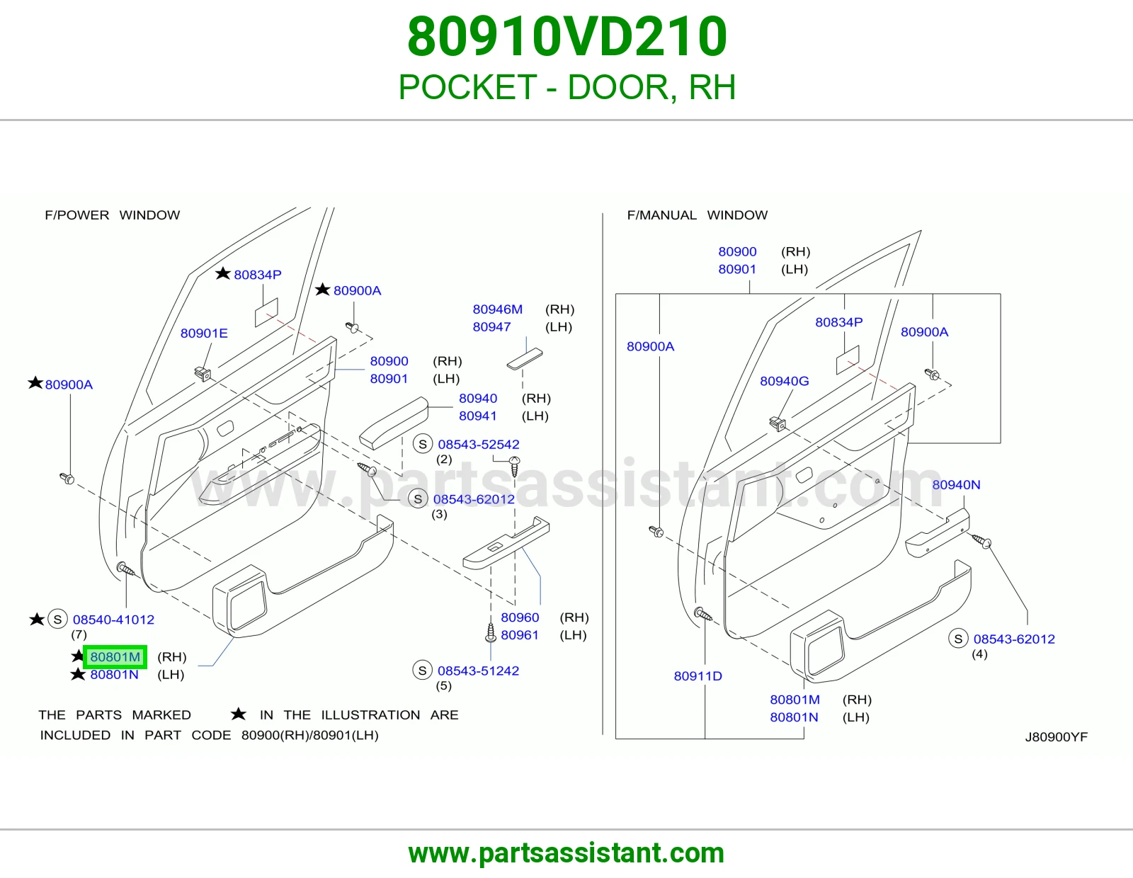 درج باب يمين 80910VD210