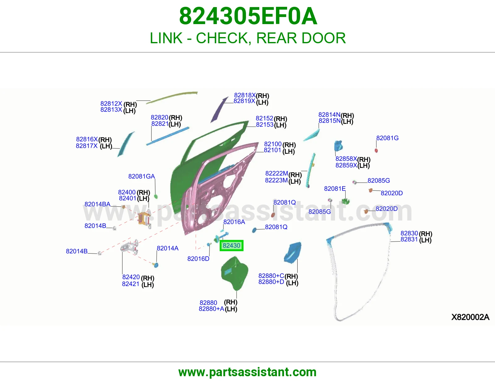 شنكل باب خلفي 824305EF0A
