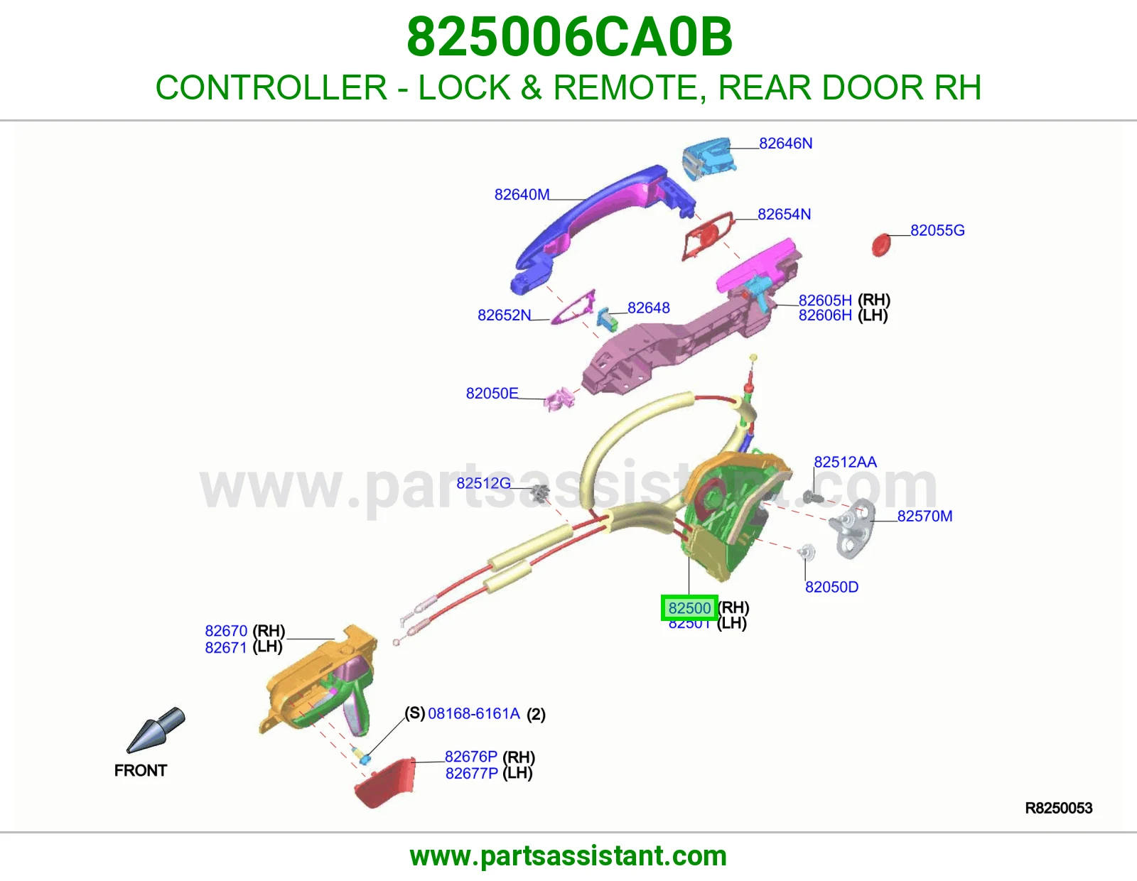 قفل باب خلفي يمين 825006CA0B
