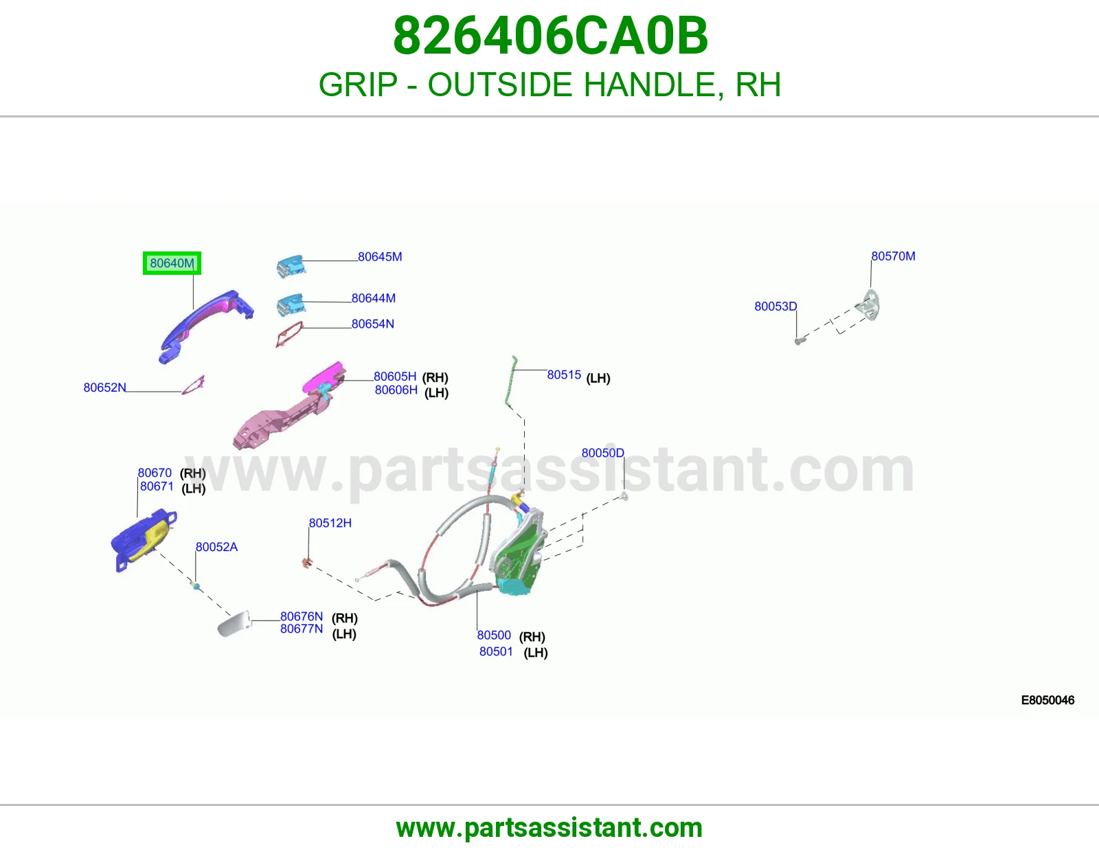 عروه يد باب خارجي يمين 826406CA0B