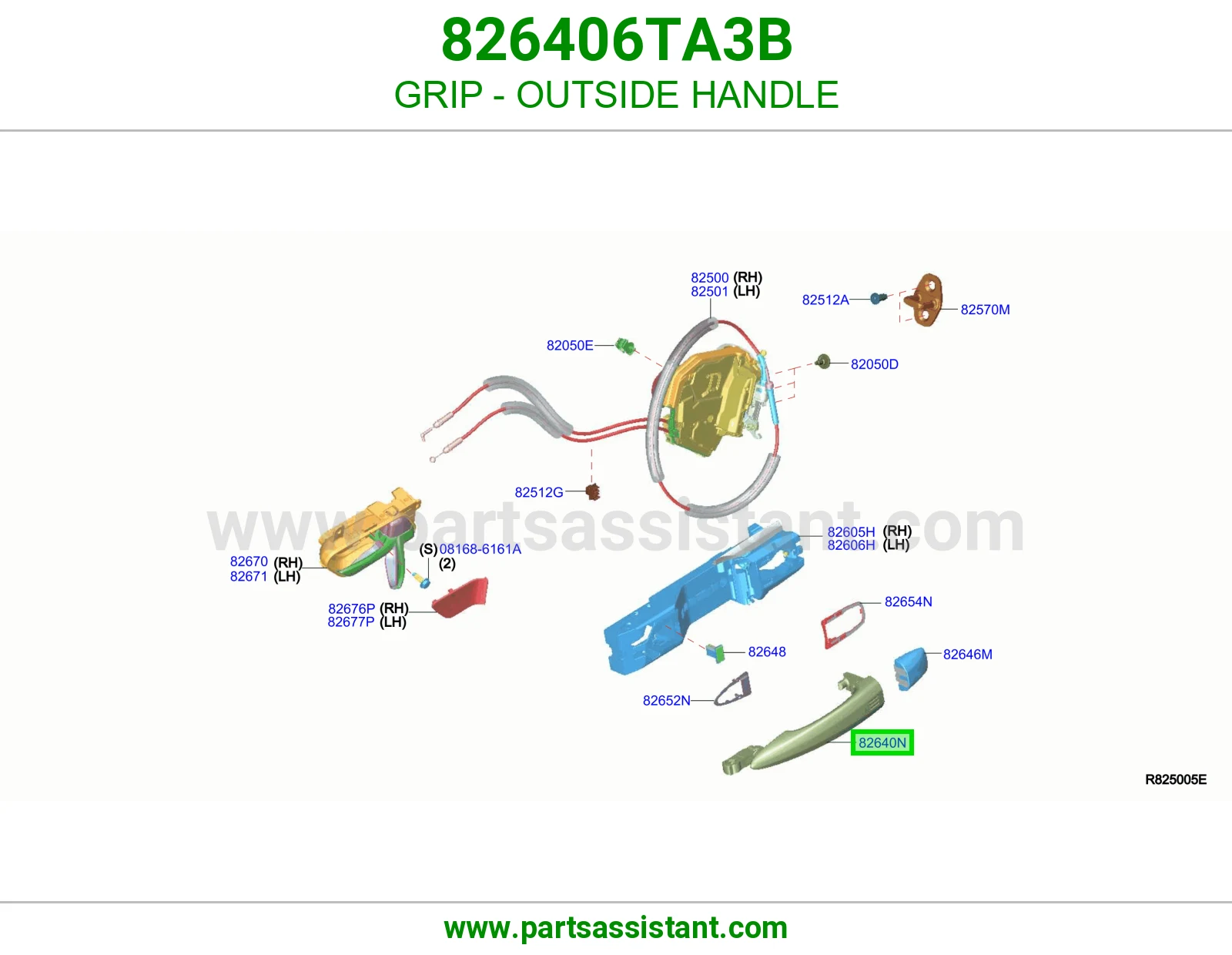 مسكة خارجية 826406TA3B