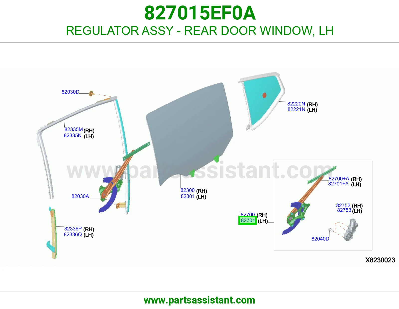 مكينه قزاز خلفي يسار 827015EF0A