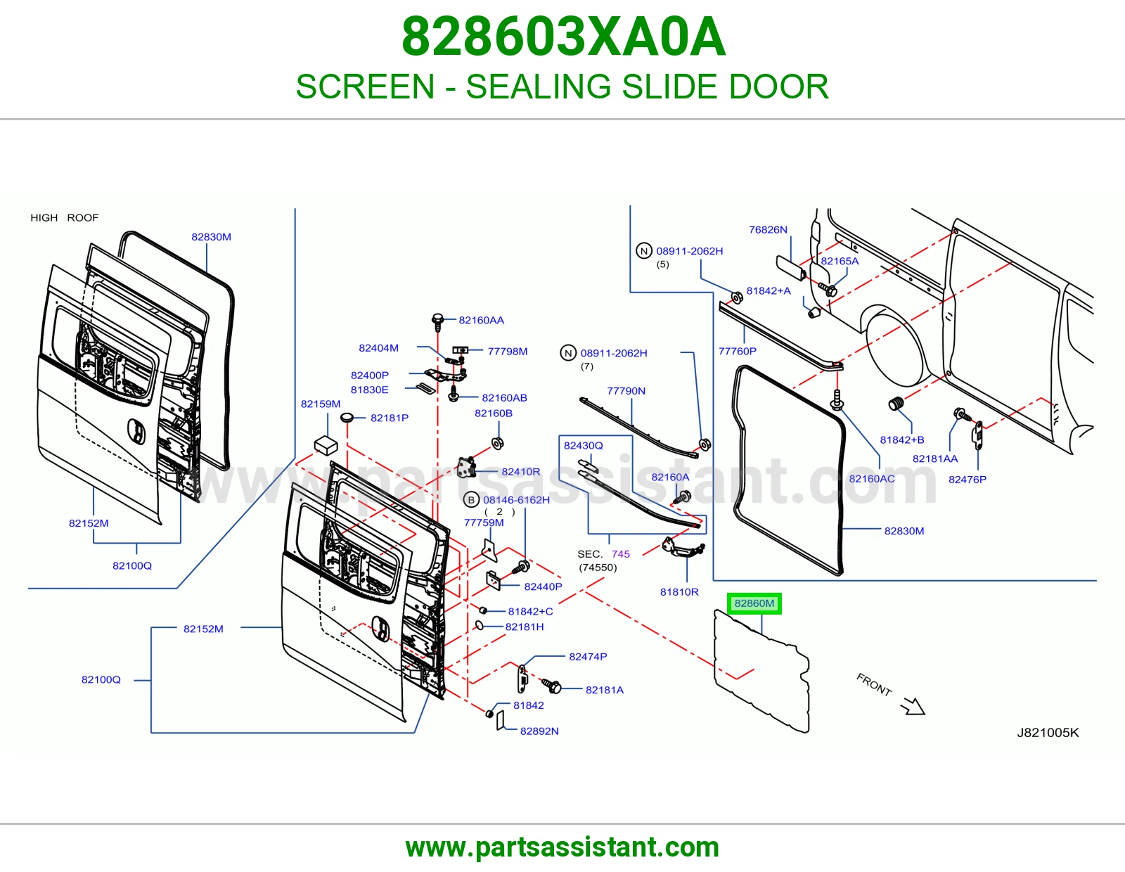 شبك واقي ربل باب سحاب 828603XA0A