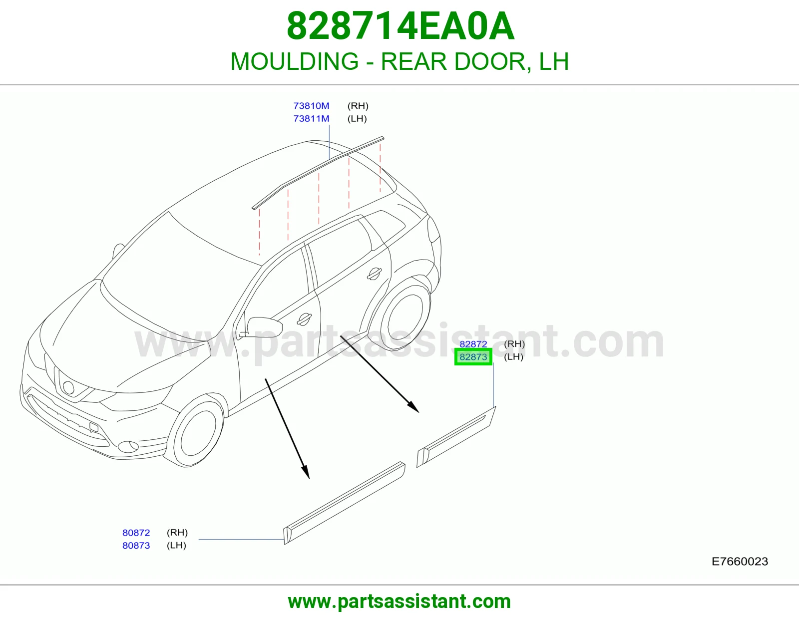 زيق باب خلفي يسار 828714EA0A