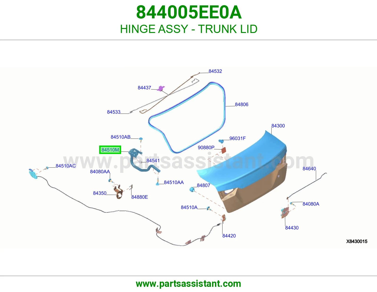 مفصله شنطه خلفي 844005EE0A
