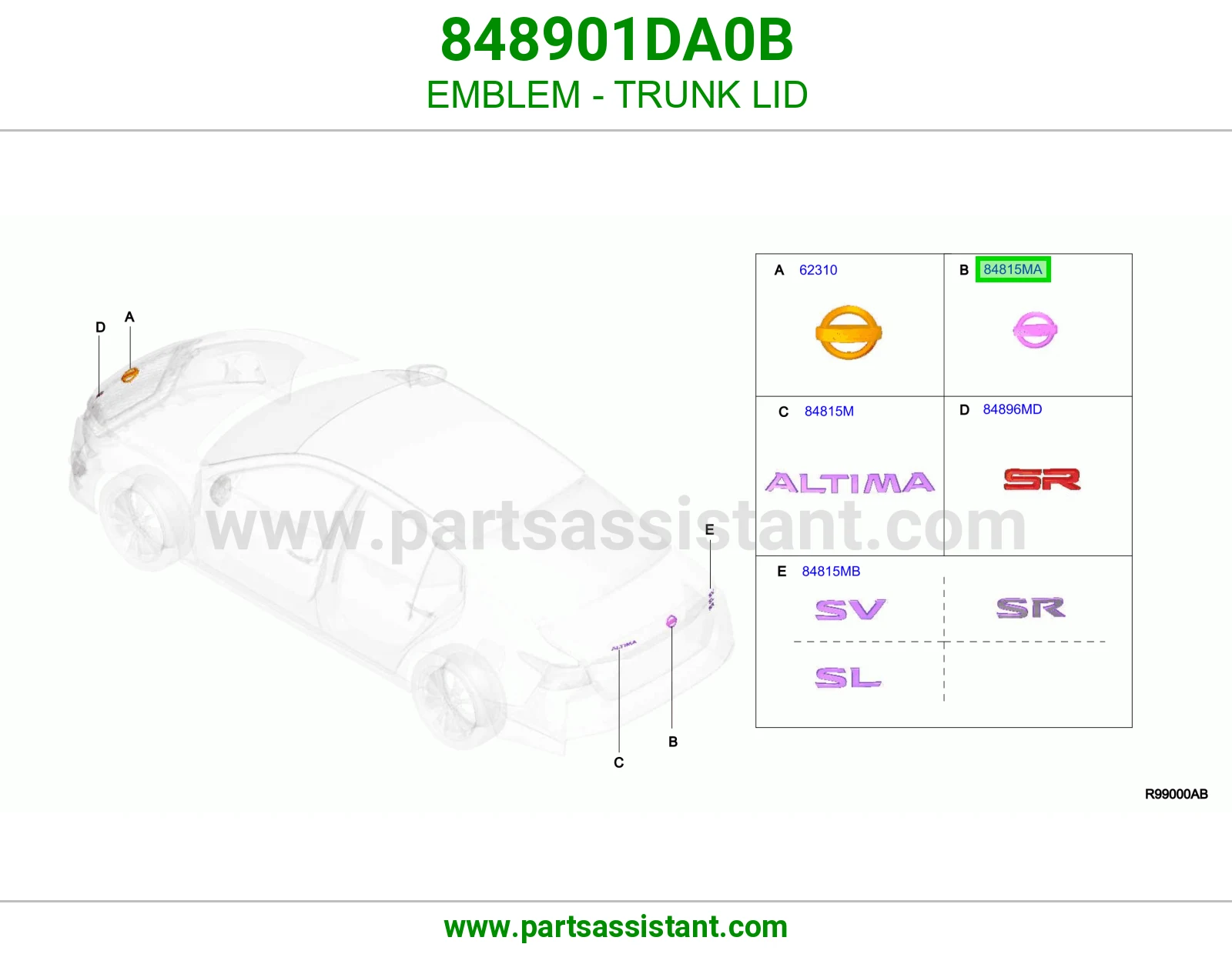 علامه نيسان شنطه 848901DA0B