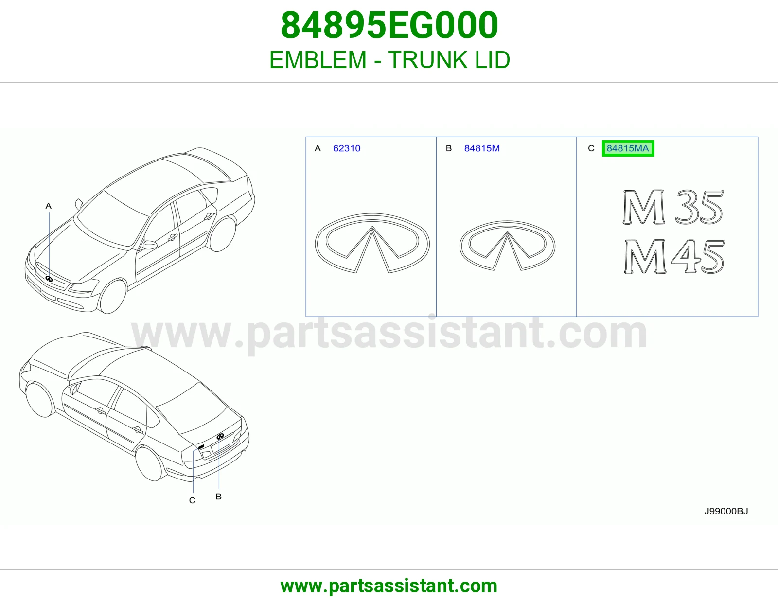 علامه نيسان شنطه 84895EG000