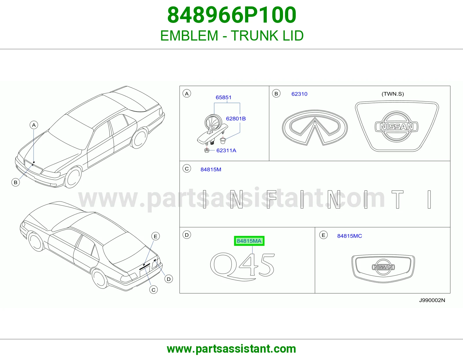 علامه نيسان شنطه 848966P100