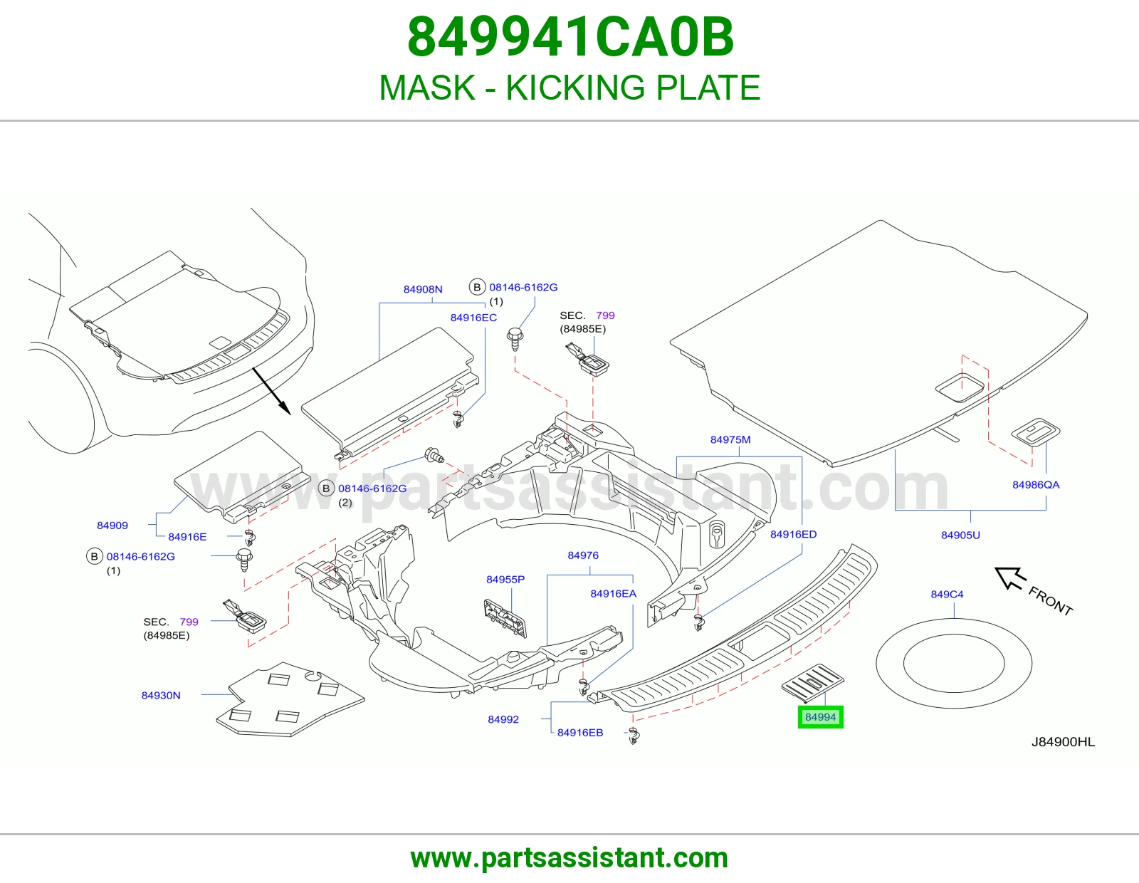 غطاء دعسة باب 849941CA0B