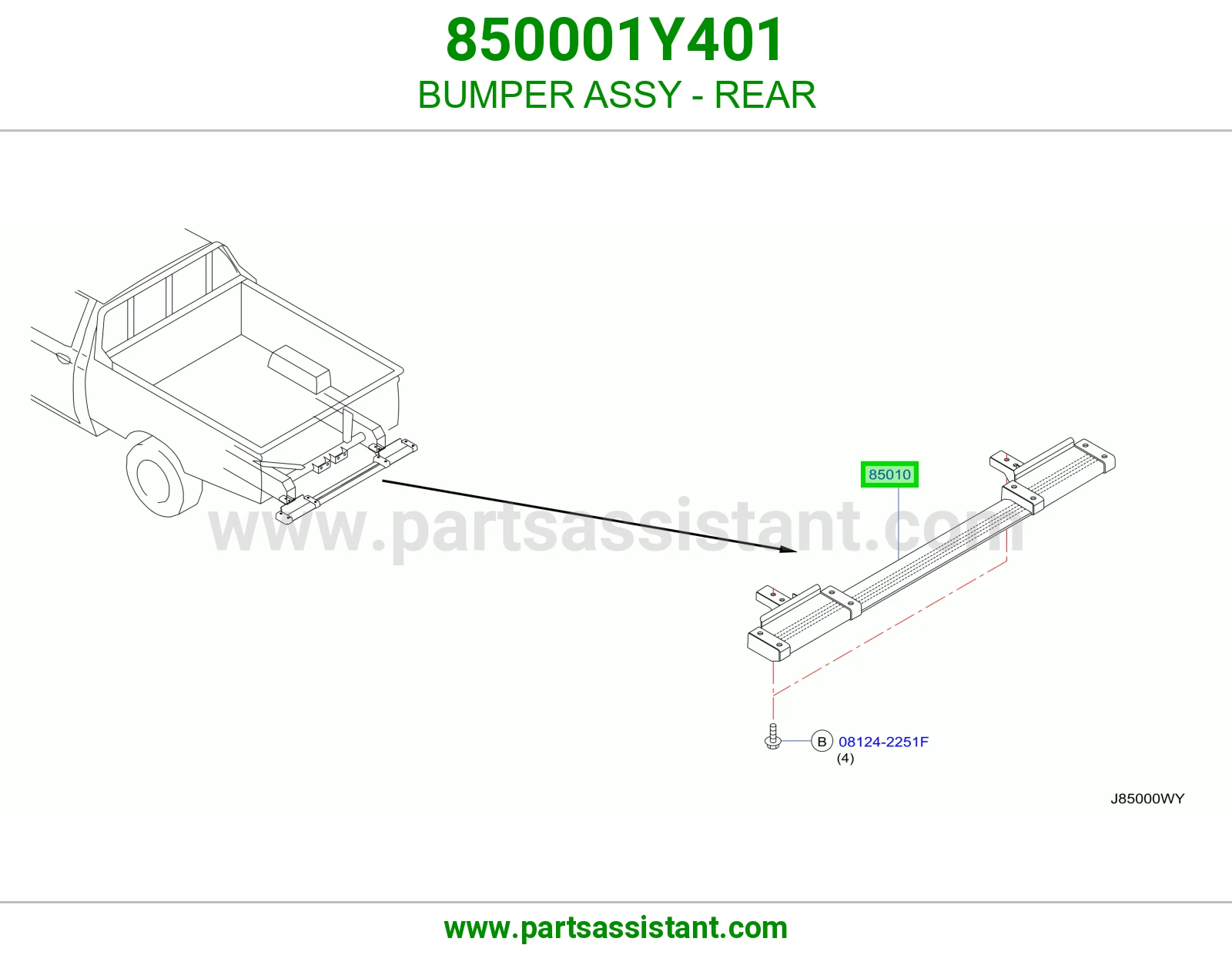 صدام خلفي 850001Y401