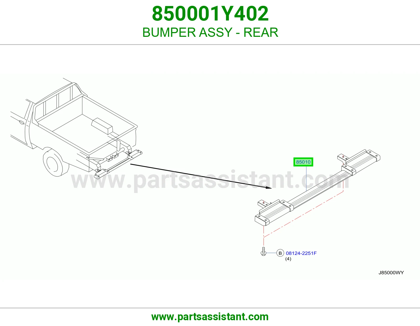 صدام خلفي 850001Y402