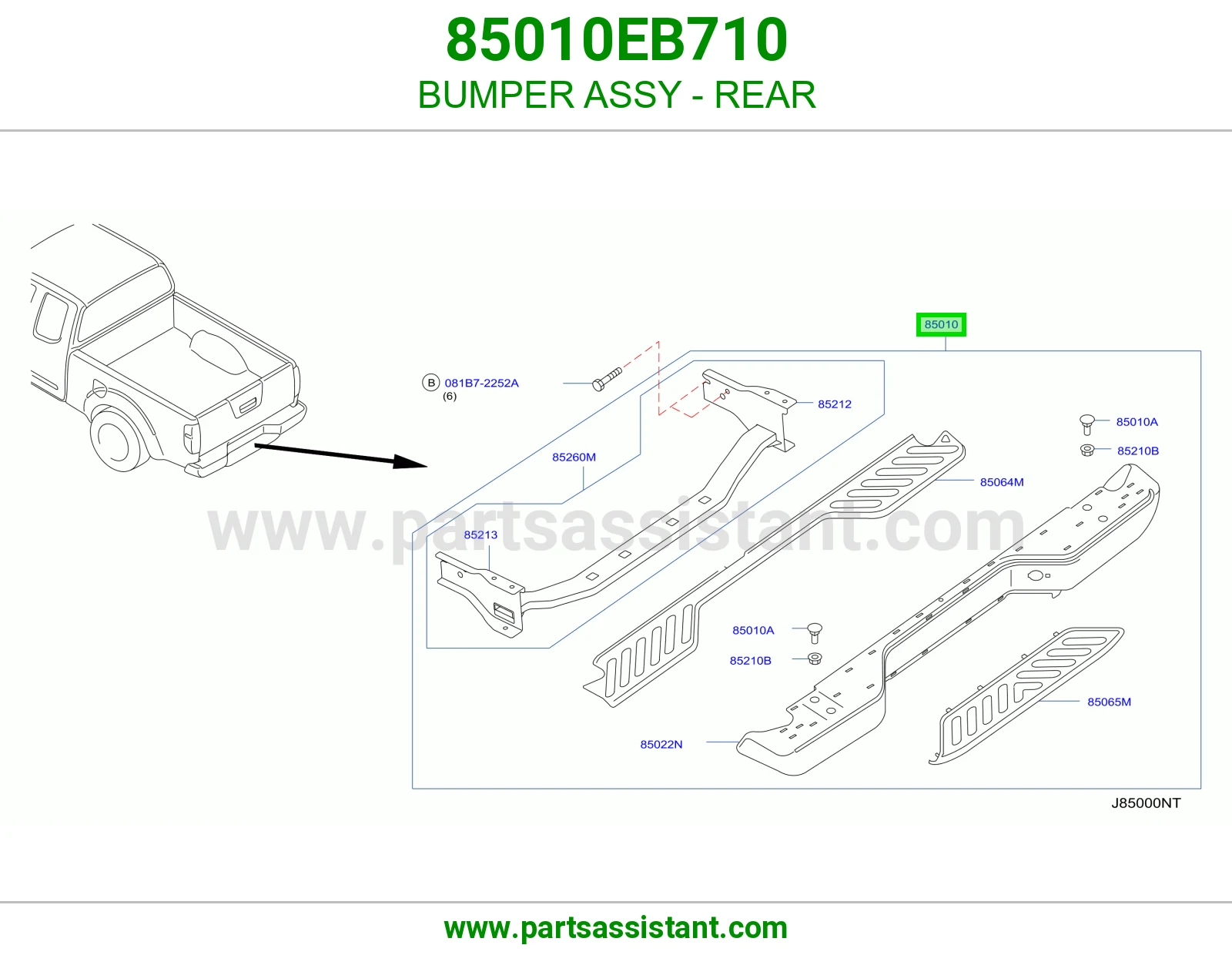 صدام خلفي 85010EB710