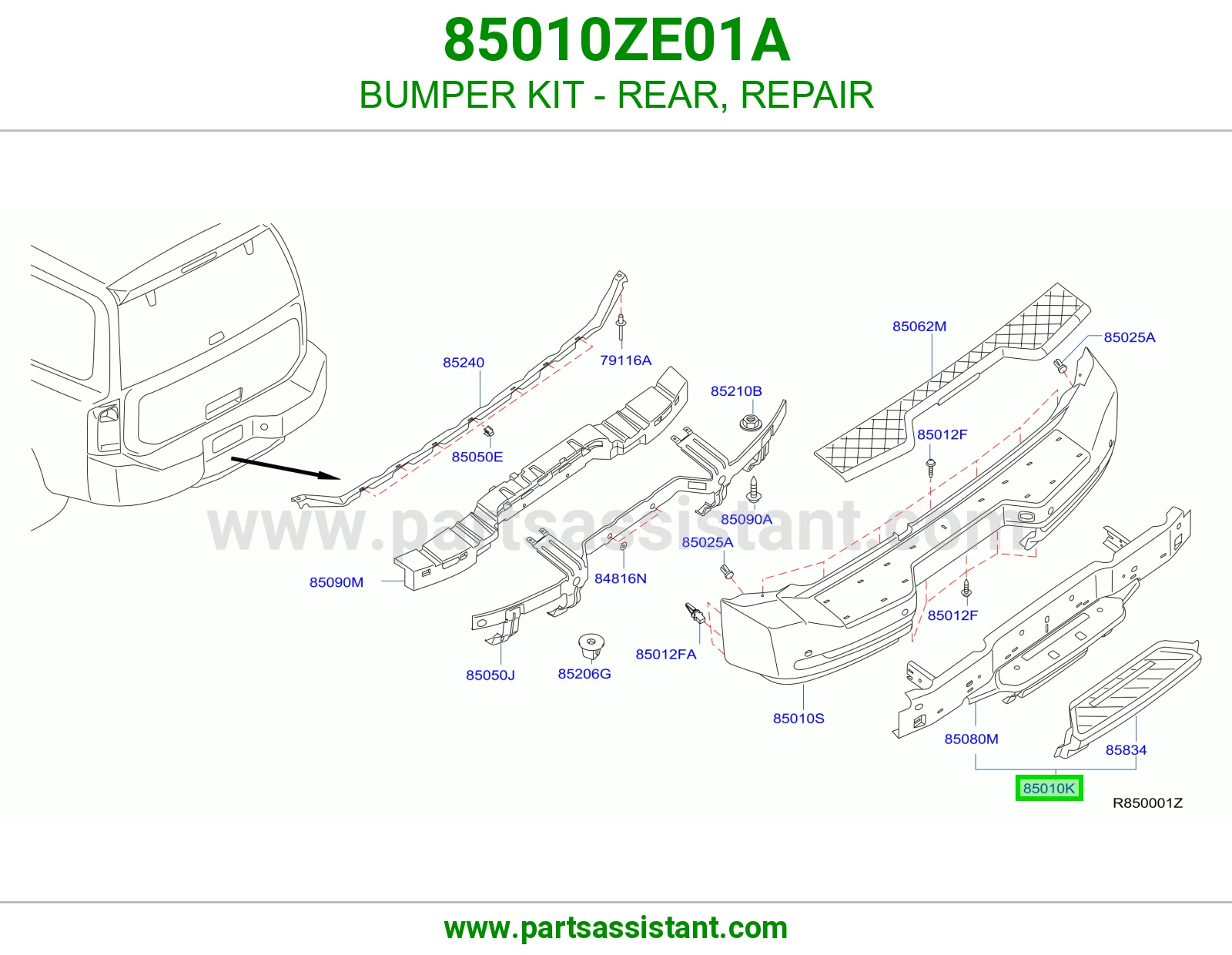 صدام خلفي 85010ZE01A