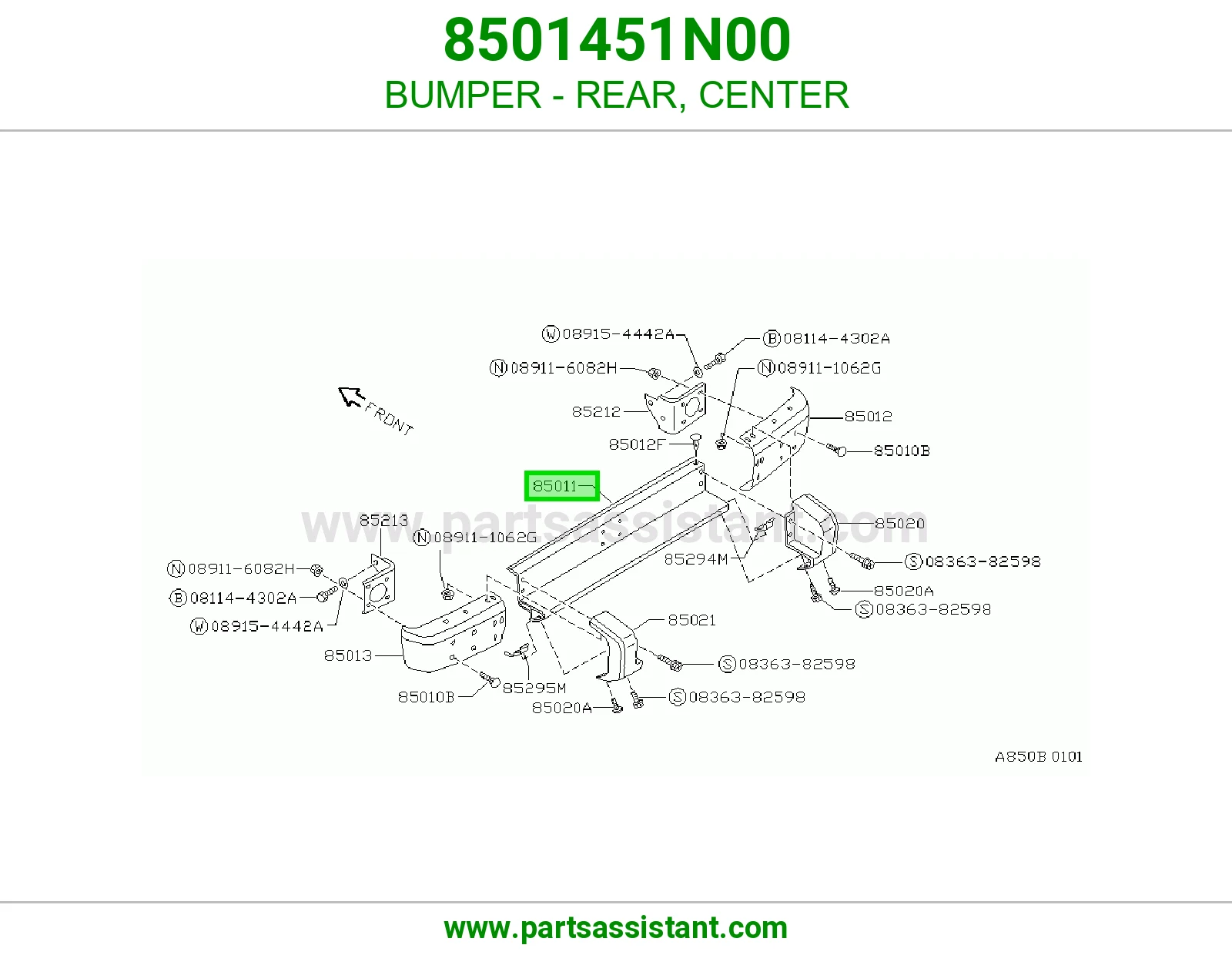 صدام خلفي وسط 8501451N00