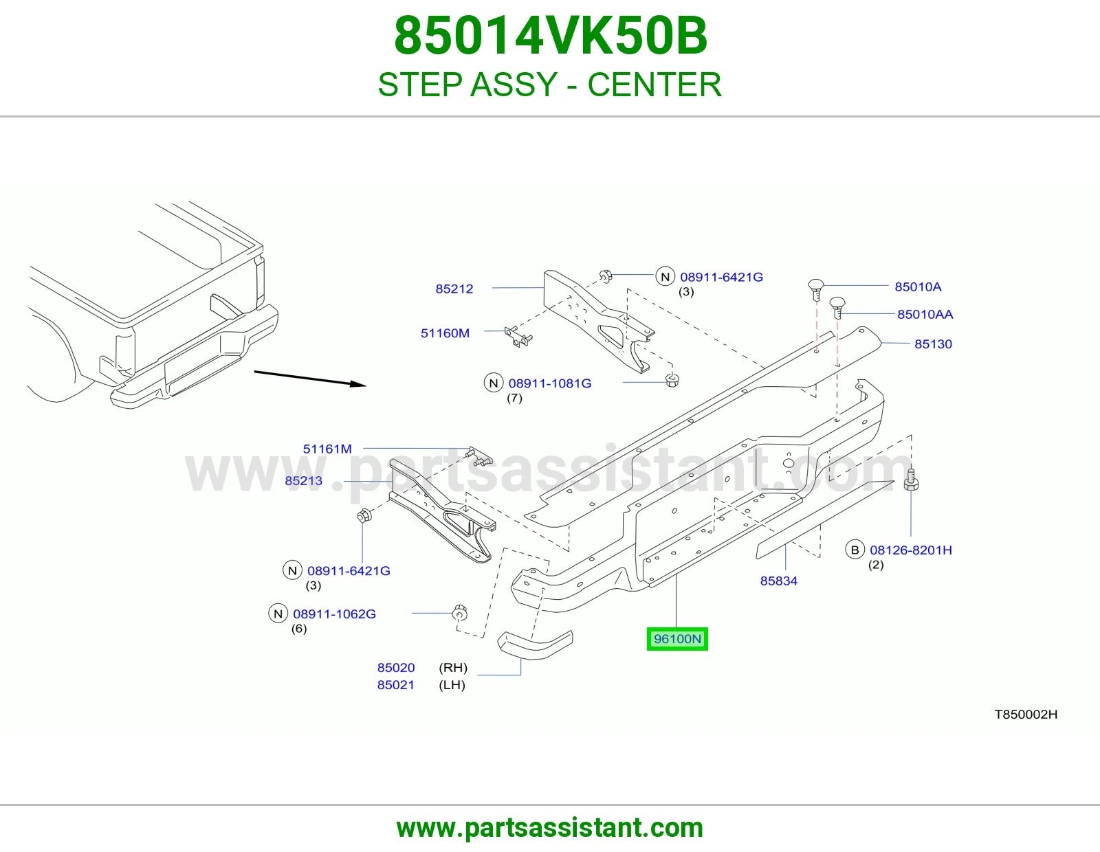 صاجه صدام خلفي 85014VK50B