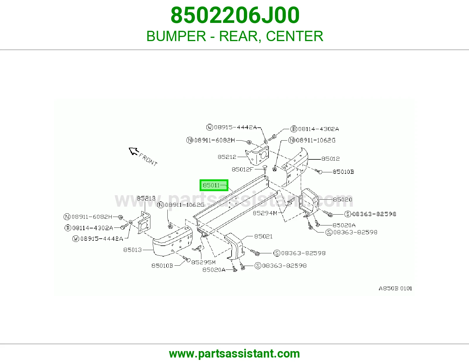 صدام خلفي وسط 8502206J00
