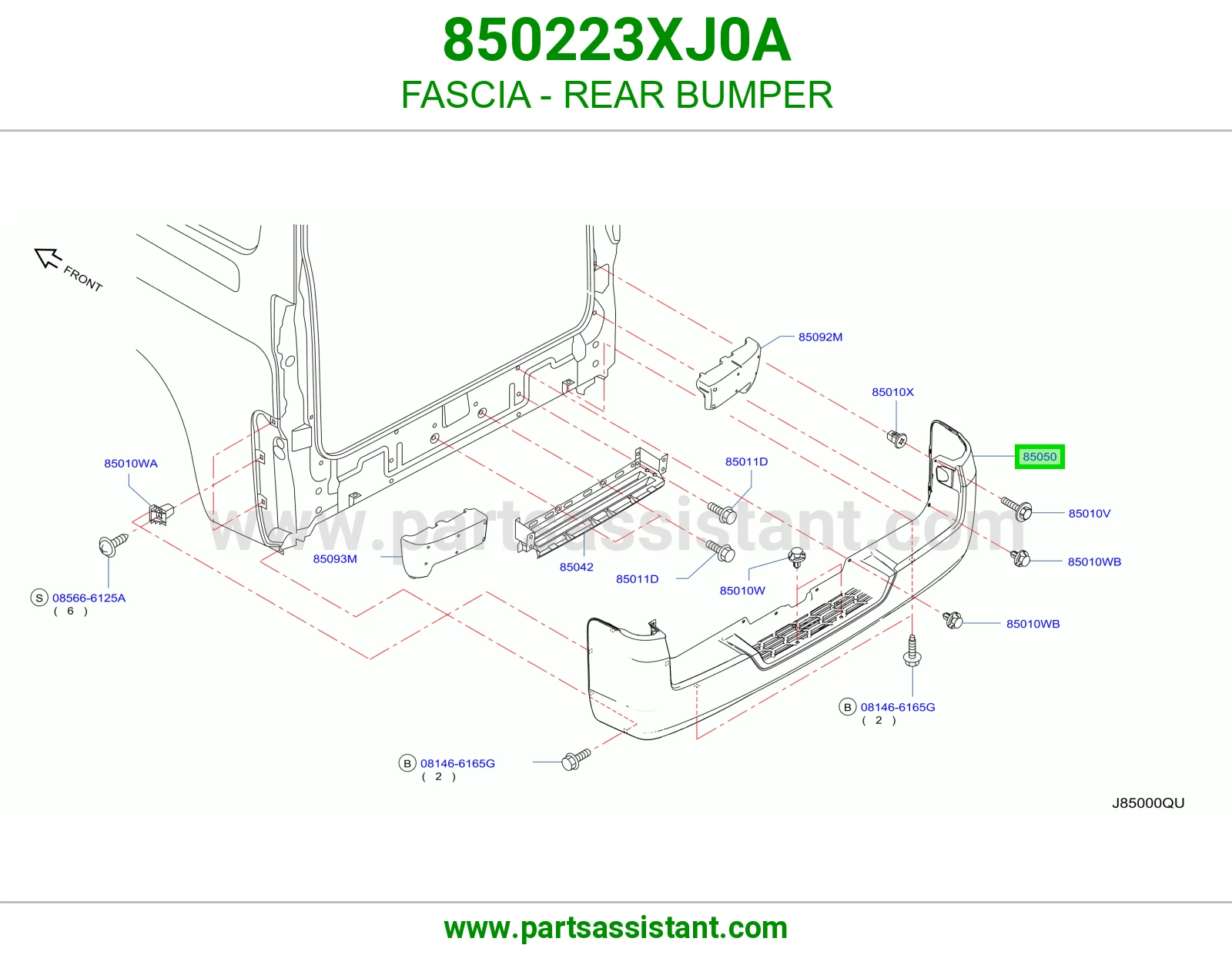 صدام خلفي 850223XJ0A