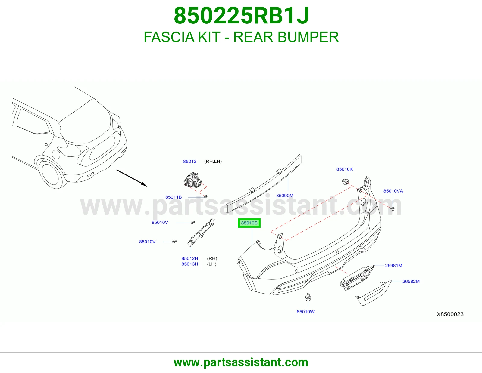 صدام خلفي 850225RB1J