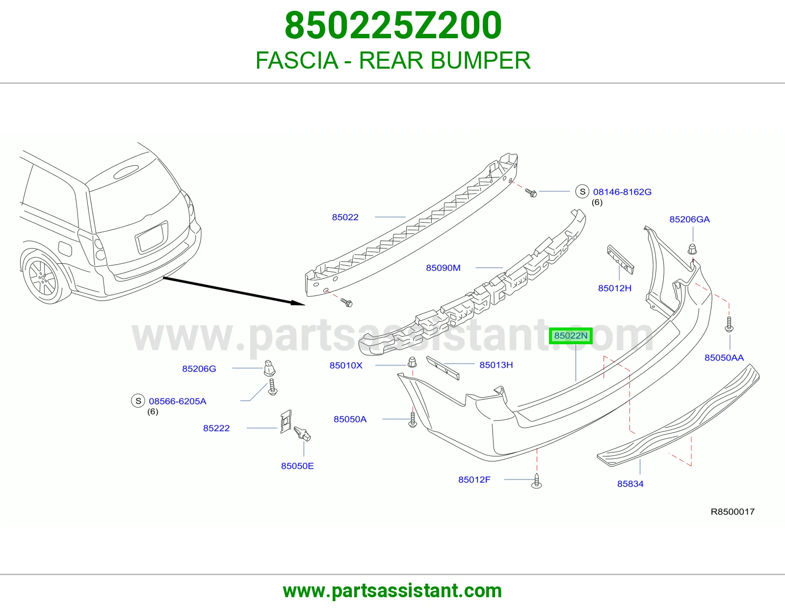 صداد خلفي وسط 850225Z200