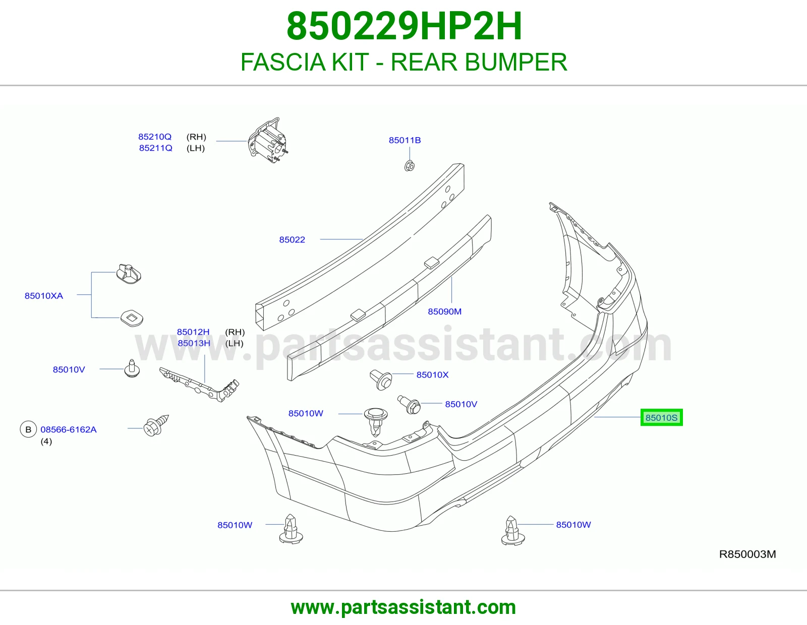 صدام خلفي 850229HP2H