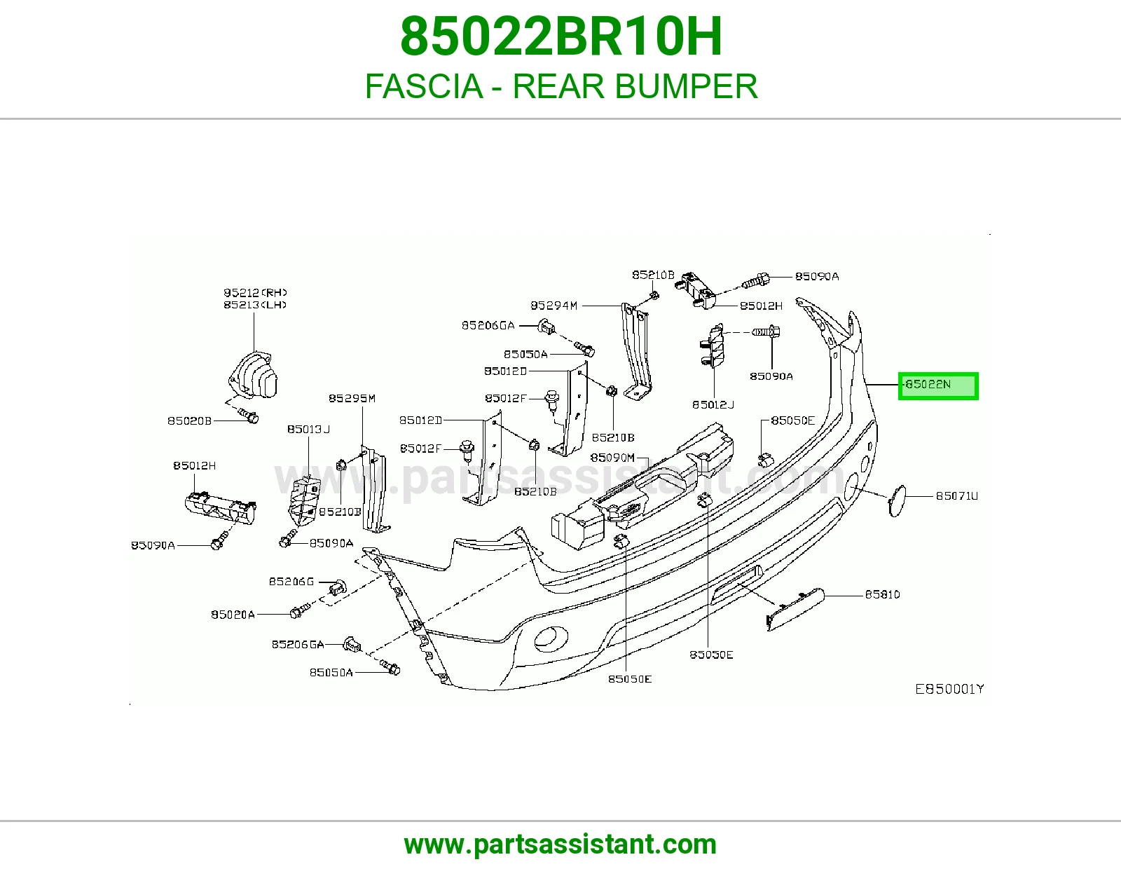 صداد خلفي وسط 85022BR10H