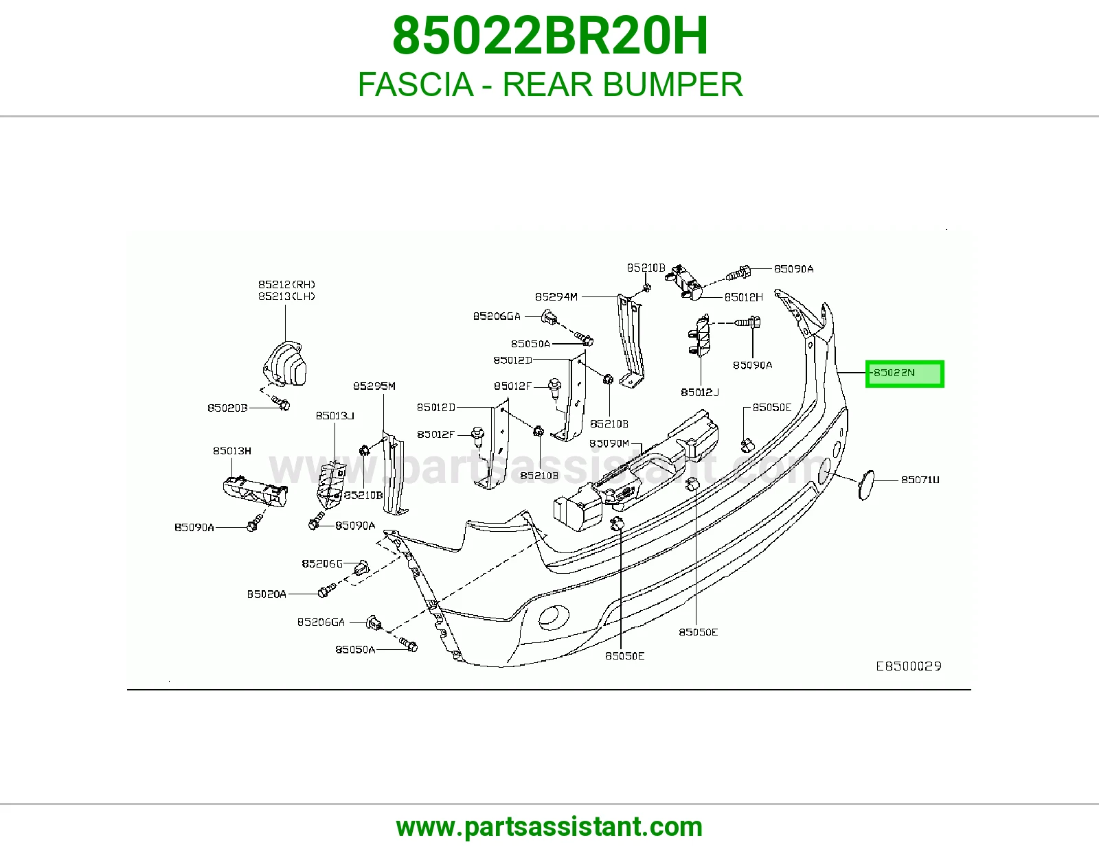 صداد خلفي وسط 85022BR20H